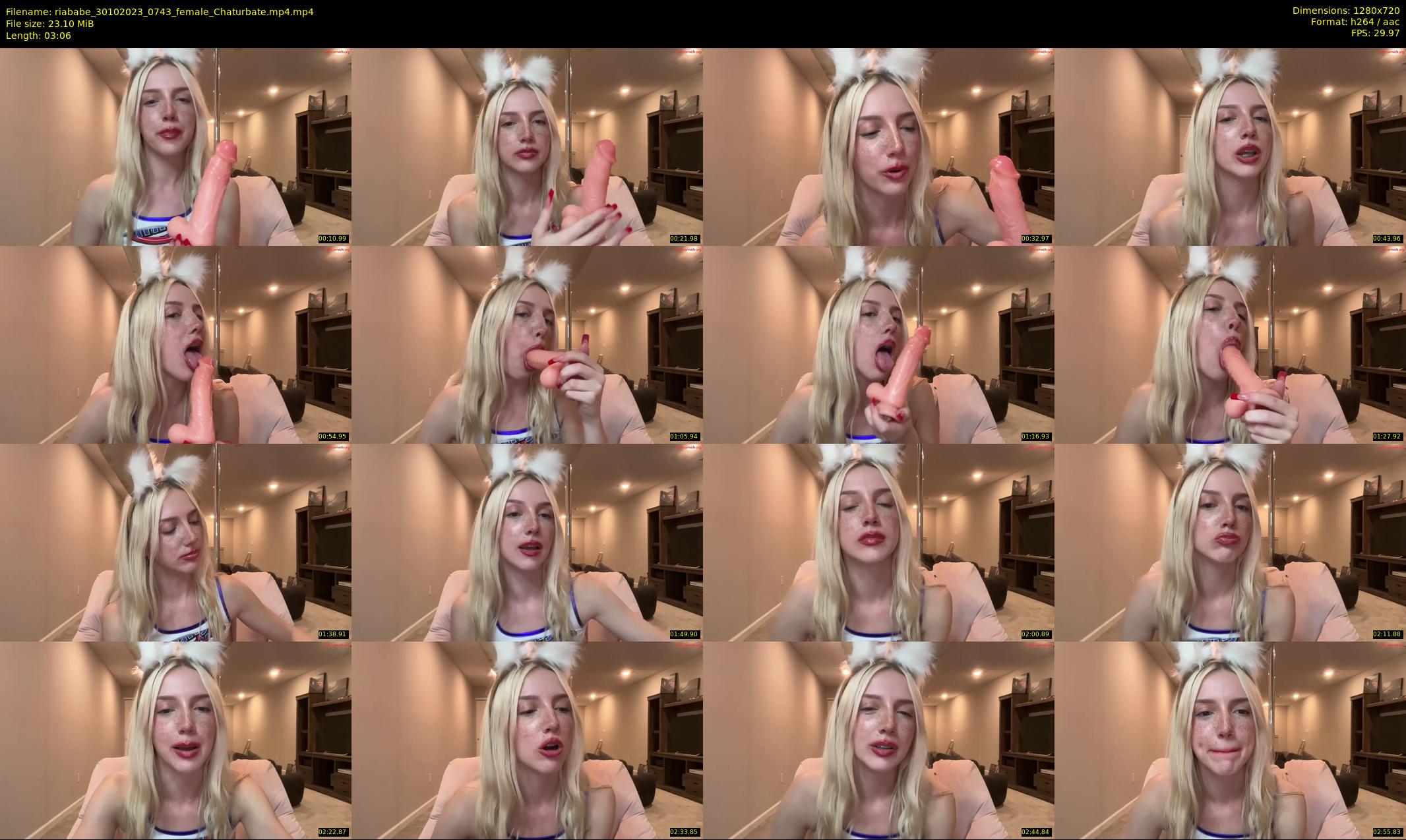 riababe — 4 minute Chaturbate female cam show recording, 720p, Oct 30, 2023