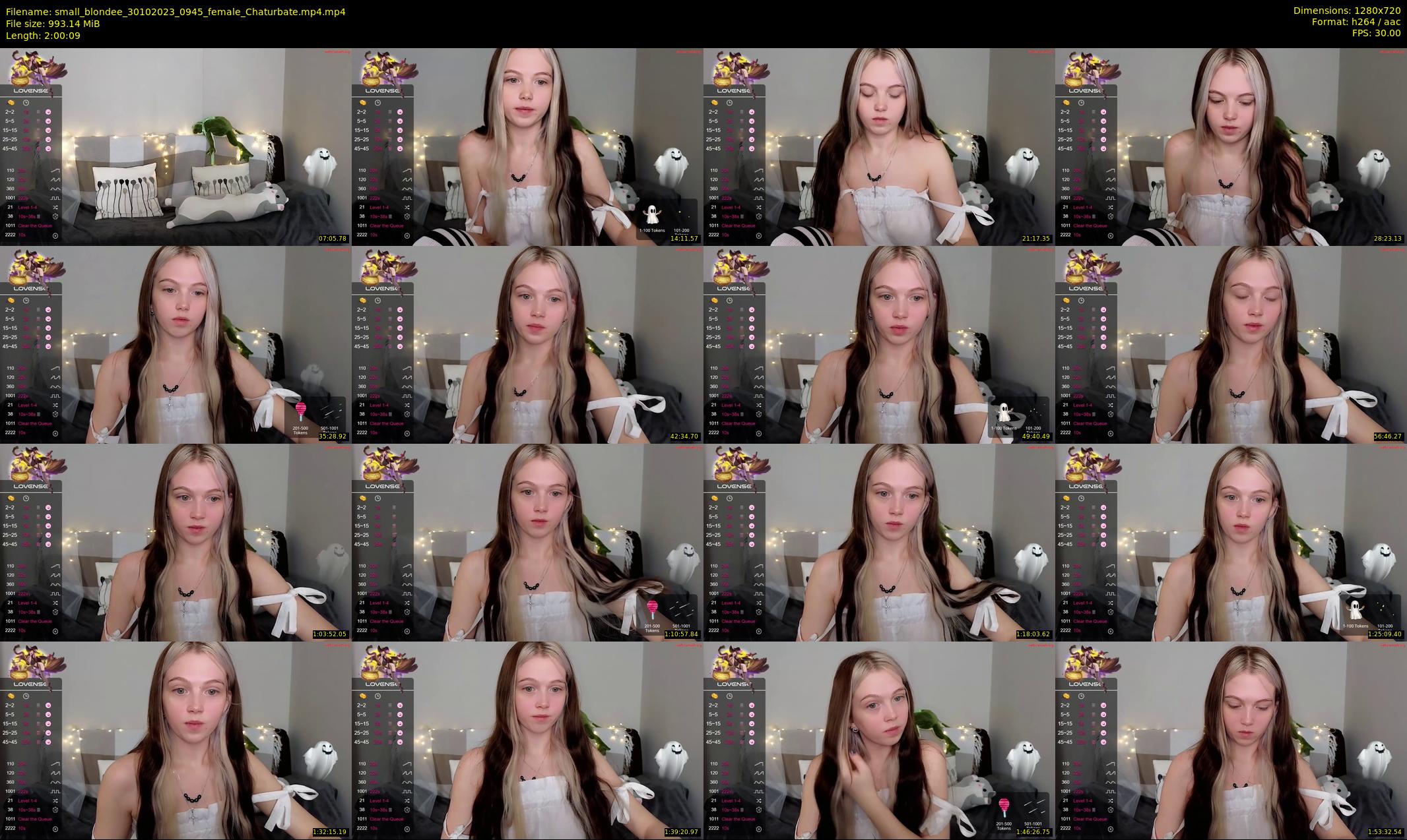 small_blondee — 121 minute Chaturbate female cam show recording, 720p, Oct 30, 2023