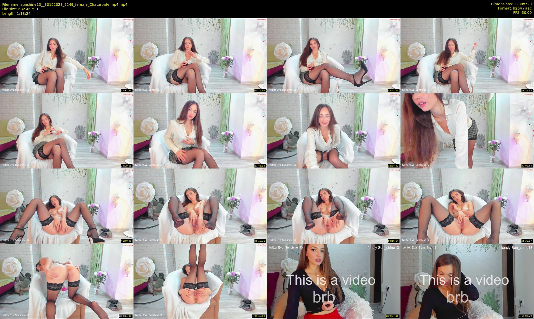 sunshine13_ — 79 minute Chaturbate female cam show recording, 720p, Oct 30, 2023