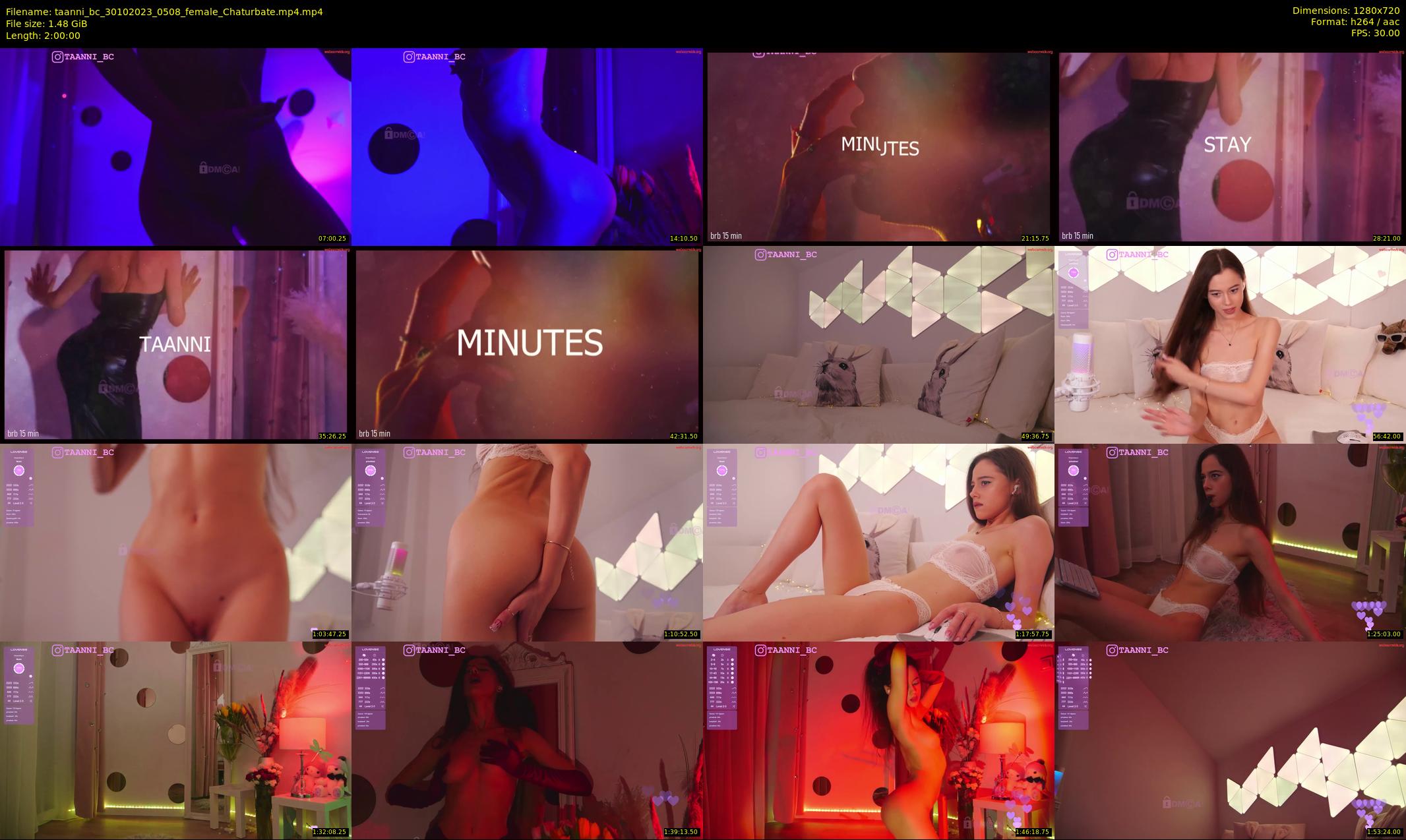 taanni_bc — 120 minute Chaturbate female cam show recording, 720p, Oct 30, 2023