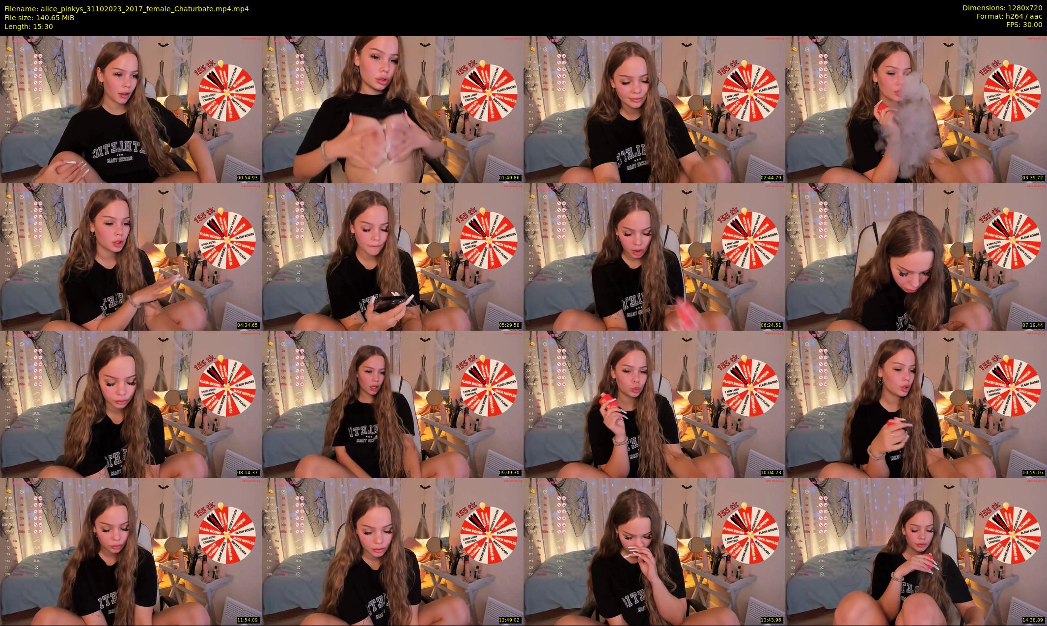 alice_pinkys — 16 minute Chaturbate female cam show recording, 720p, Oct 31, 2023