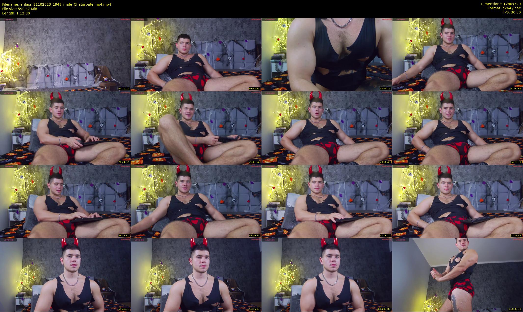 arilass — 73 minute Chaturbate male cam show recording, 720p, Oct 31, 2023