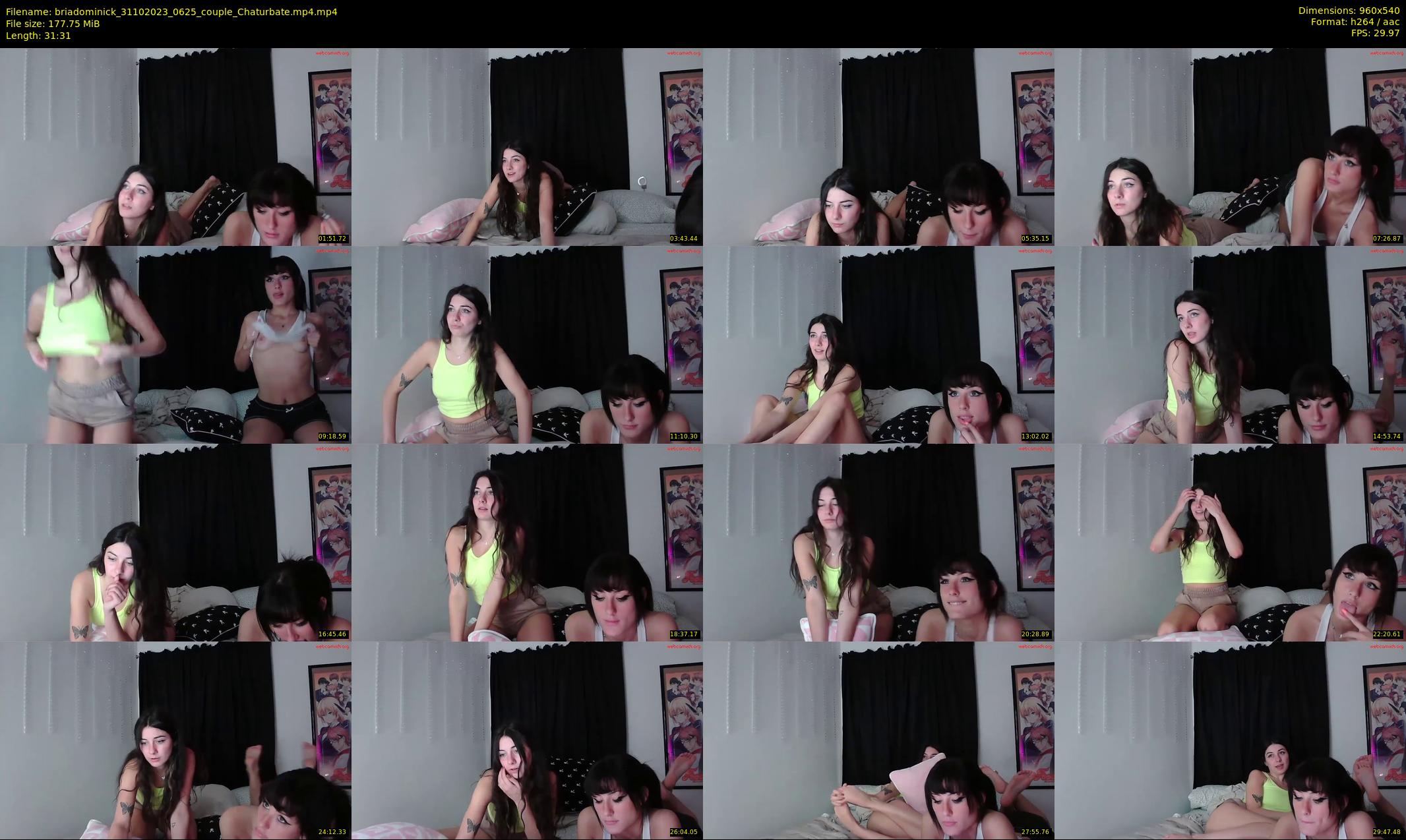briadominick — 32 minute Chaturbate couple cam show recording, 480p, Oct 31, 2023