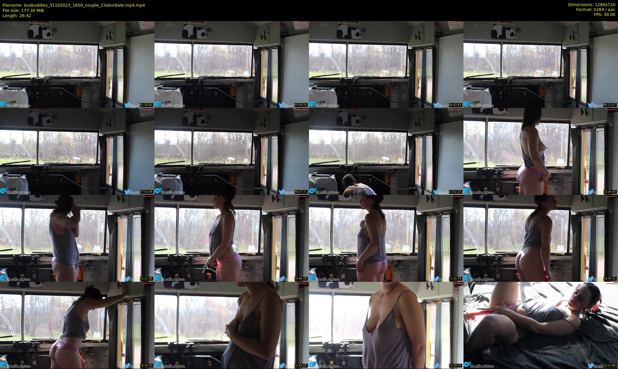 busbuddies — 27 minute Chaturbate couple cam show recording, 720p, Oct 31, 2023