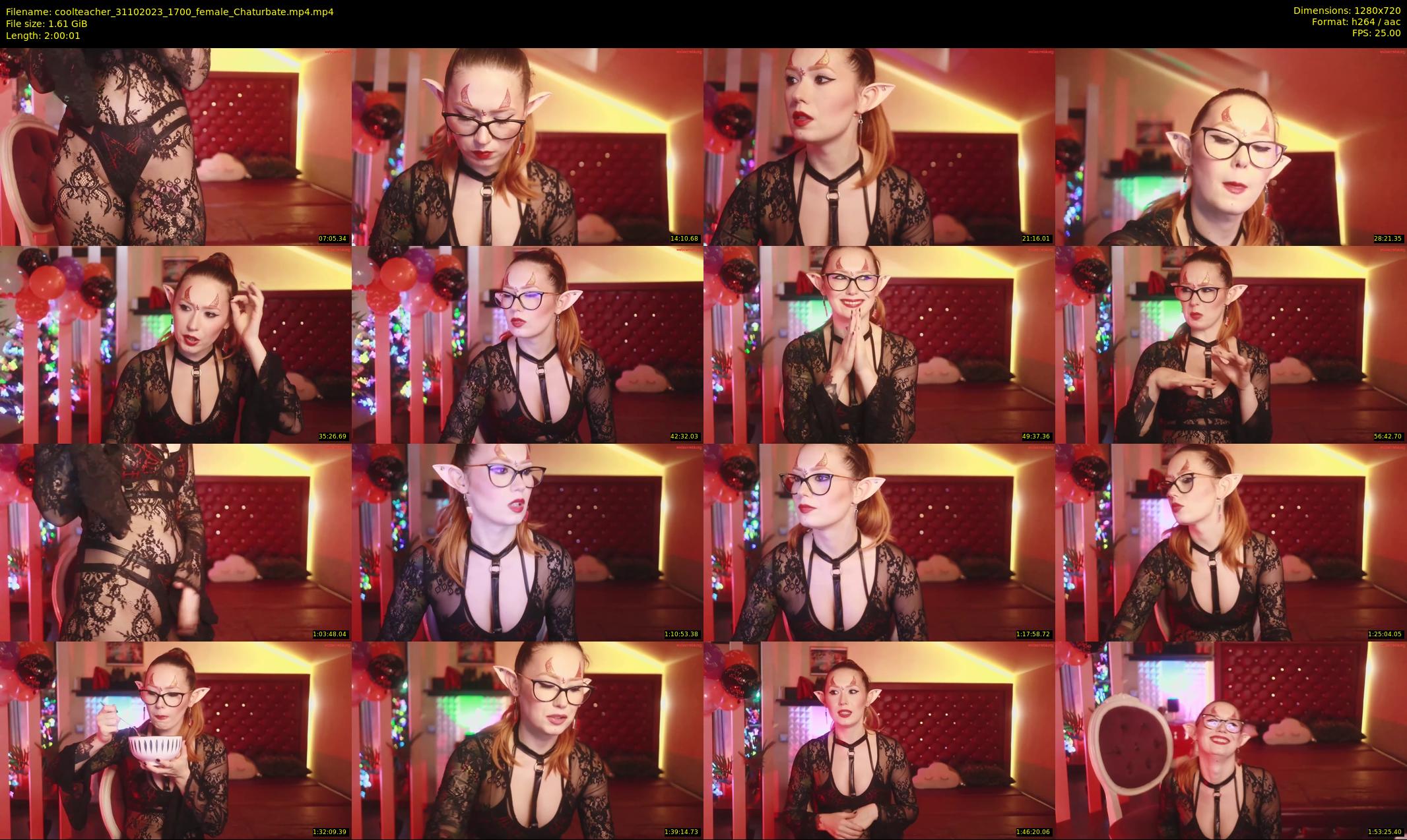 coolteacher — 121 minute Chaturbate female cam show recording, 720p, Oct 31, 2023
