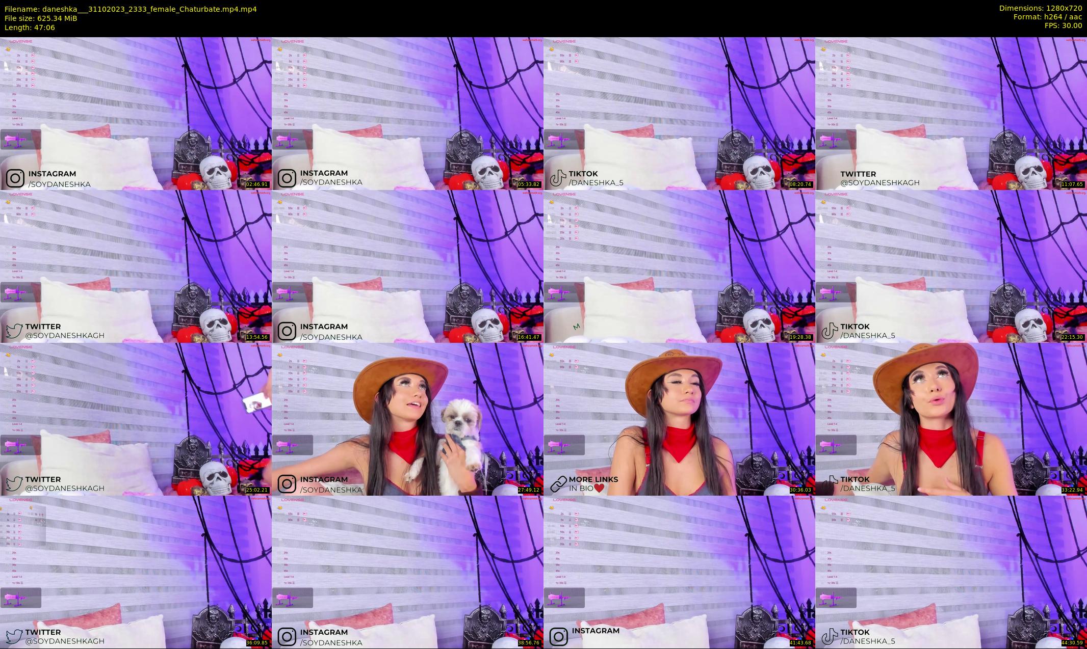 daneshka__ — 48 minute Chaturbate female cam show recording, 720p, Oct 31, 2023