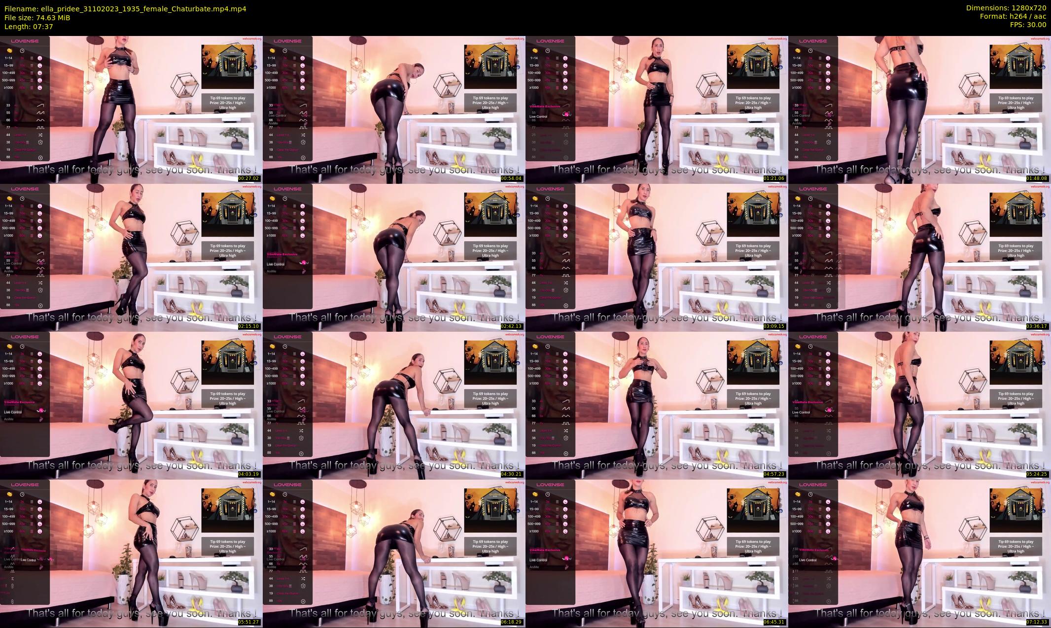 ella_pridee — 8 minute Chaturbate female cam show recording, 720p, Oct 31, 2023