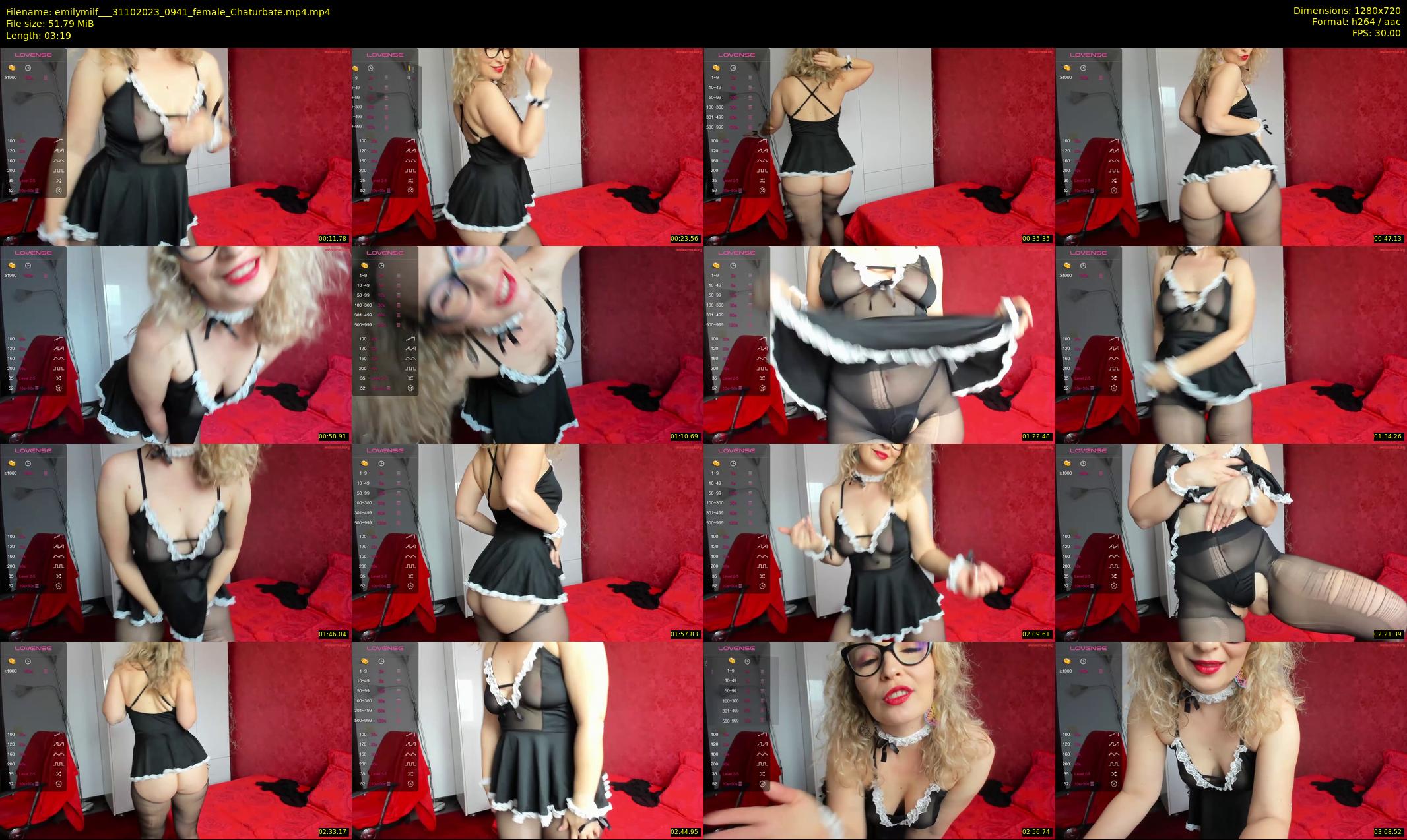emilymilf__ — 4 minute Chaturbate female cam show recording, 720p, Oct 31, 2023