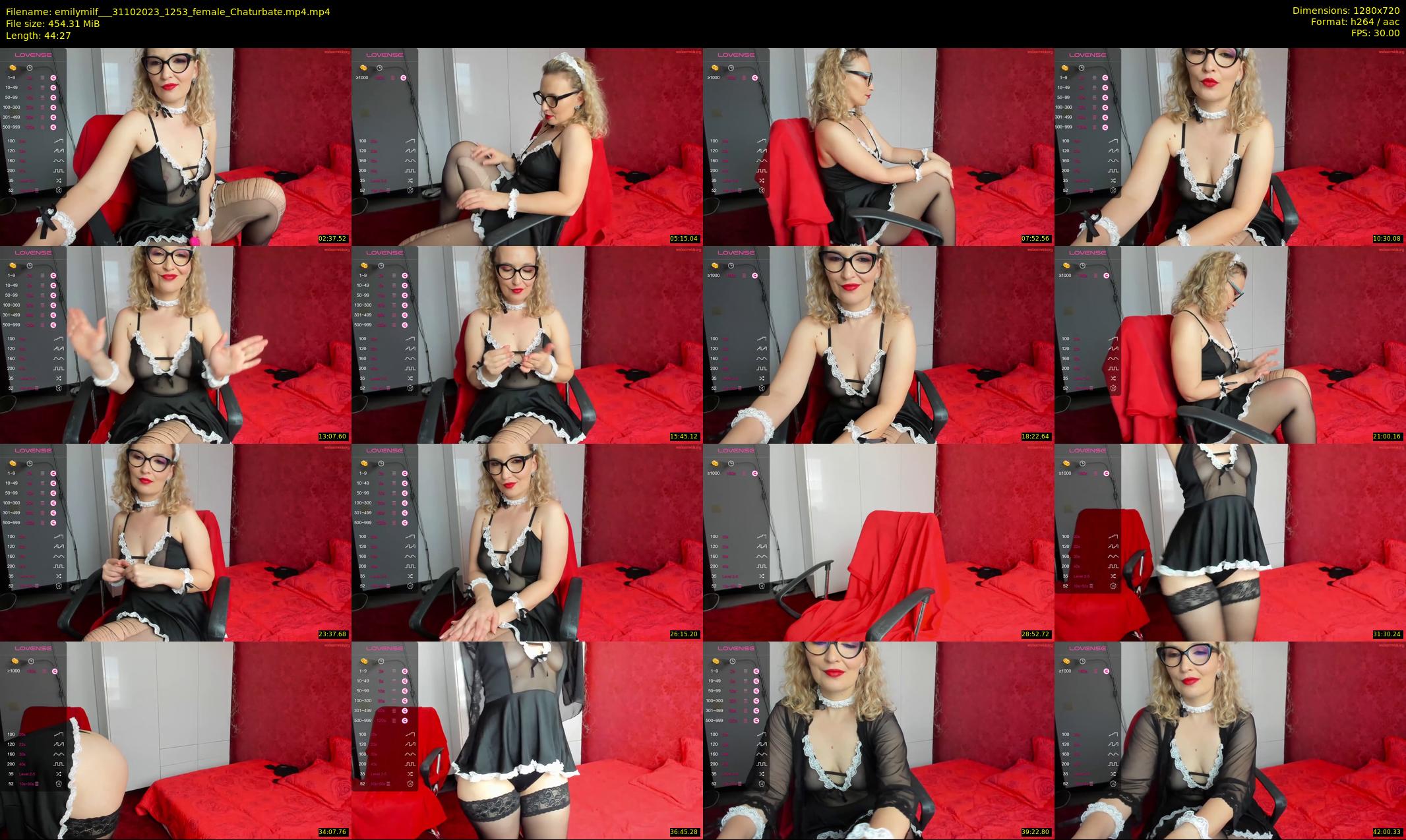 emilymilf__ — 45 minute Chaturbate female cam show recording, 720p, Oct 31, 2023
