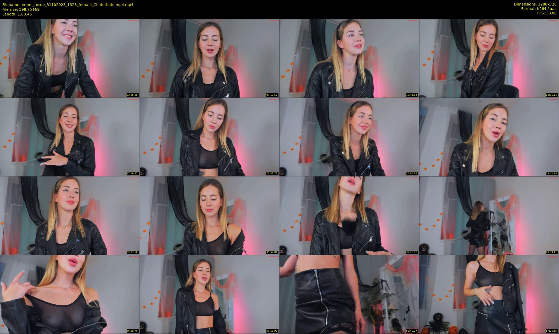 emmi_rosee — 61 minute Chaturbate female cam show recording, 720p, Oct 31, 2023