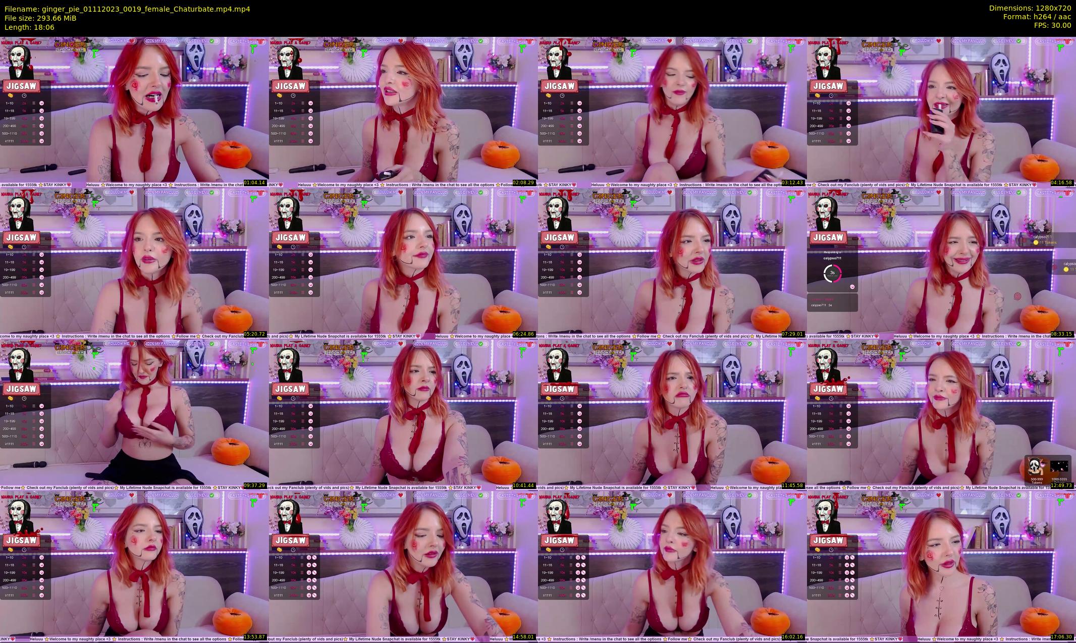 ginger_pie — 19 minute Chaturbate female cam show recording, 720p, Nov 1, 2023