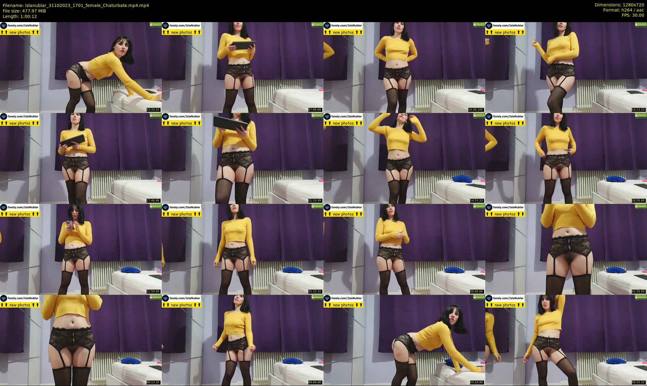 islanublar — 61 minute Chaturbate female cam show recording, 720p, Oct 31, 2023
