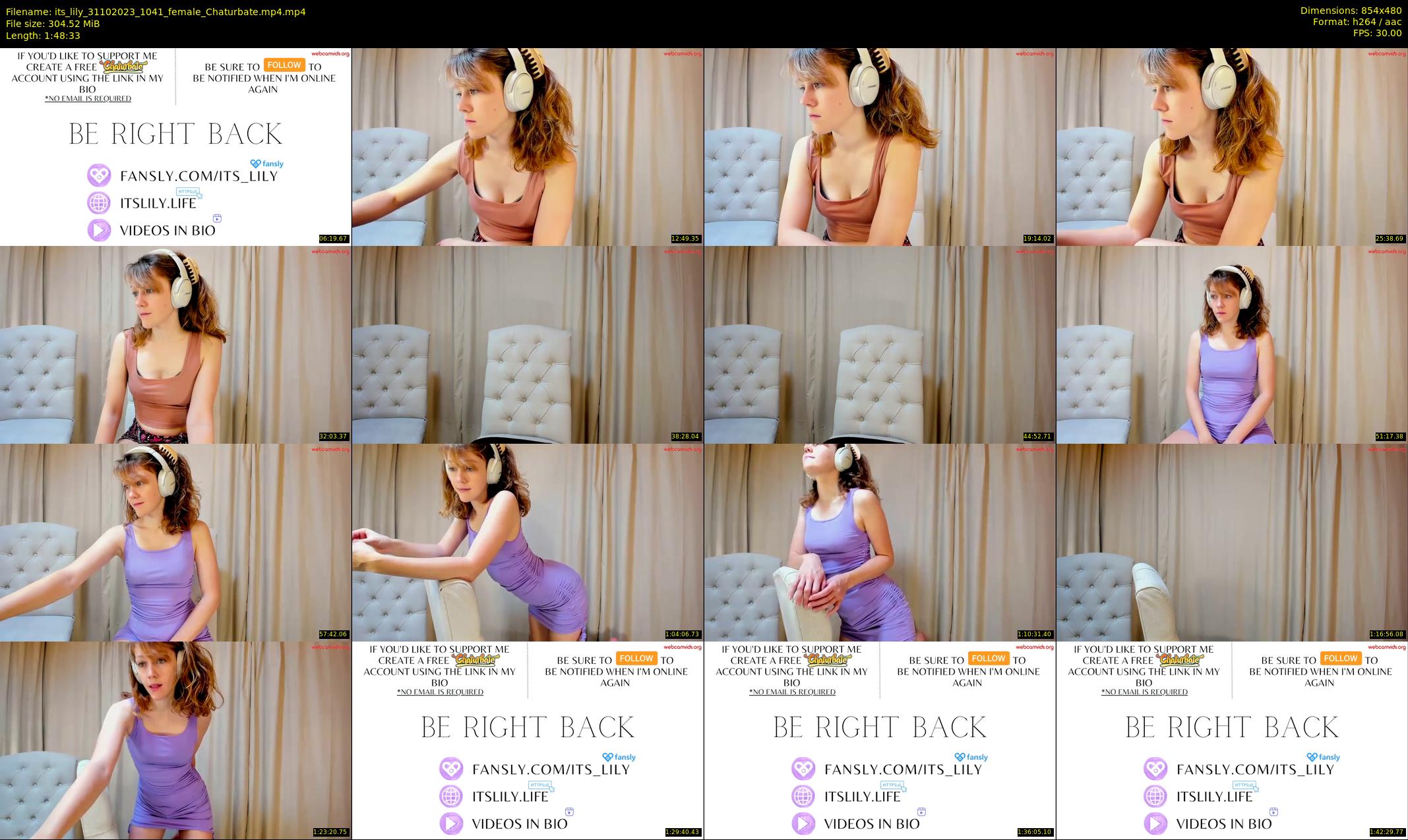its_lily — 109 minute Chaturbate female cam show recording, 480p, Oct 31, 2023