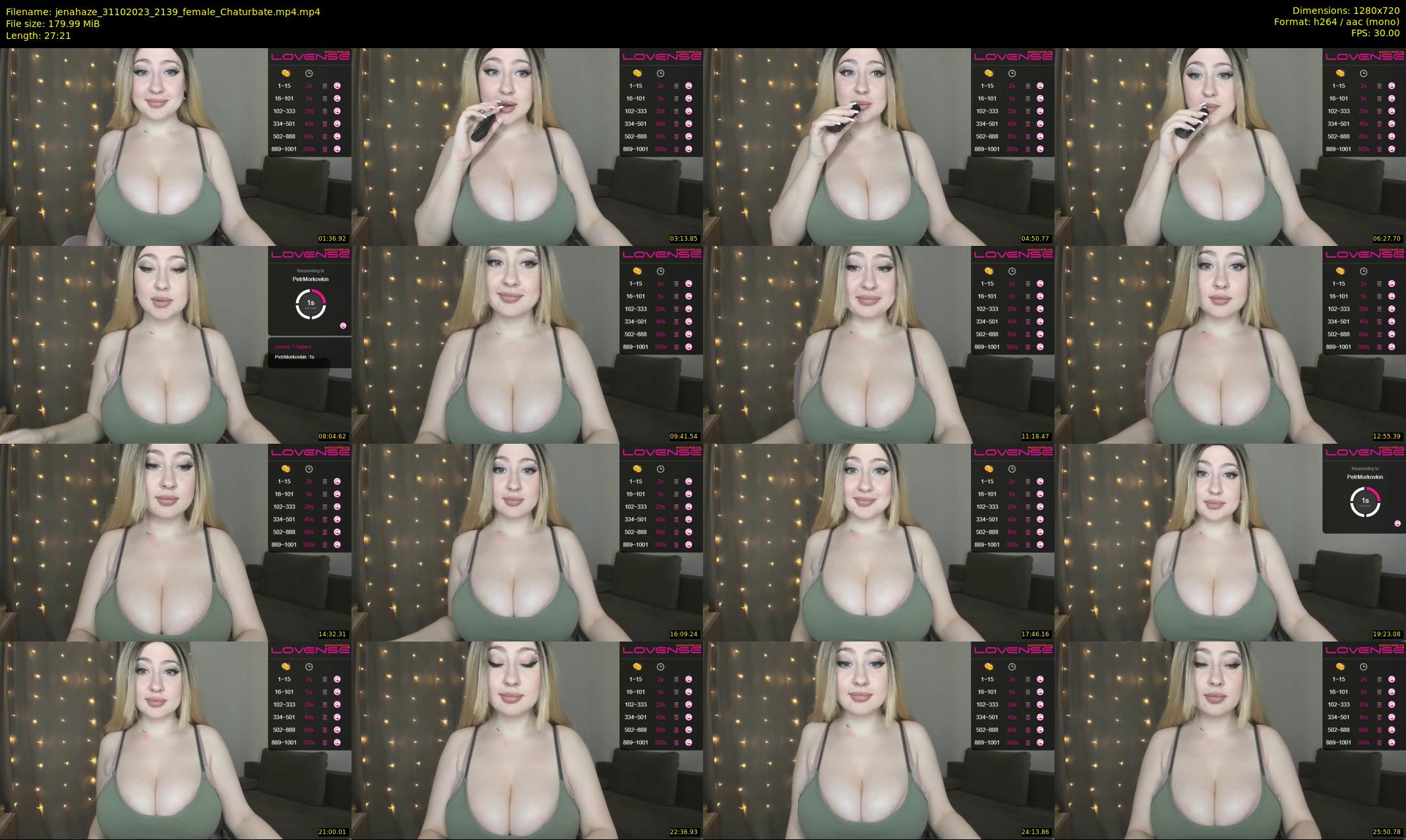 jenahaze — 28 minute Chaturbate female cam show recording, 720p, Oct 31, 2023