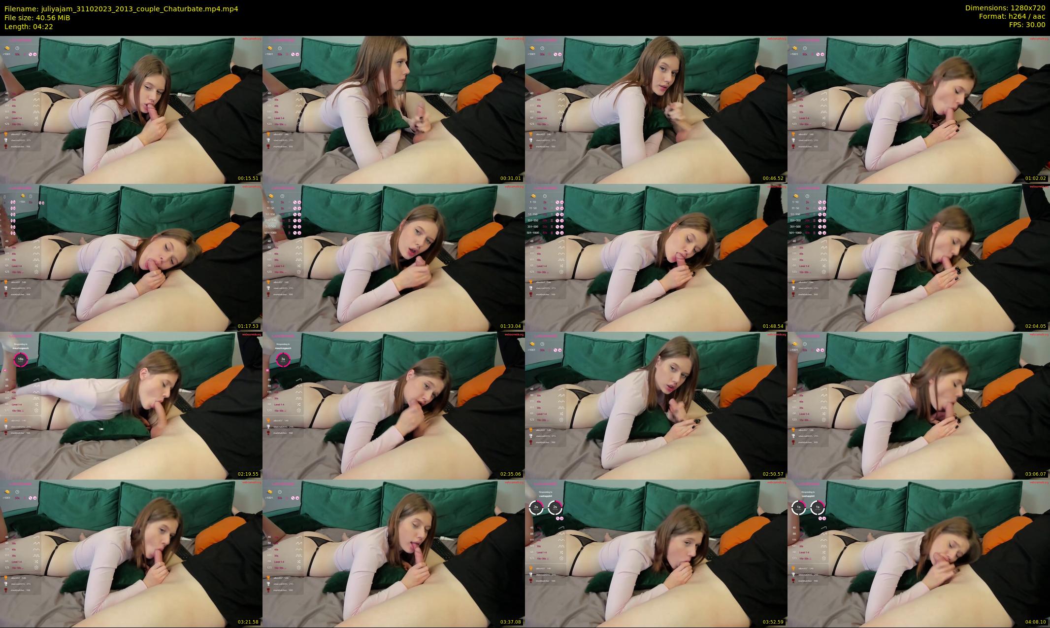 juliyajam — 5 minute Chaturbate couple cam show recording, 720p, Oct 31, 2023