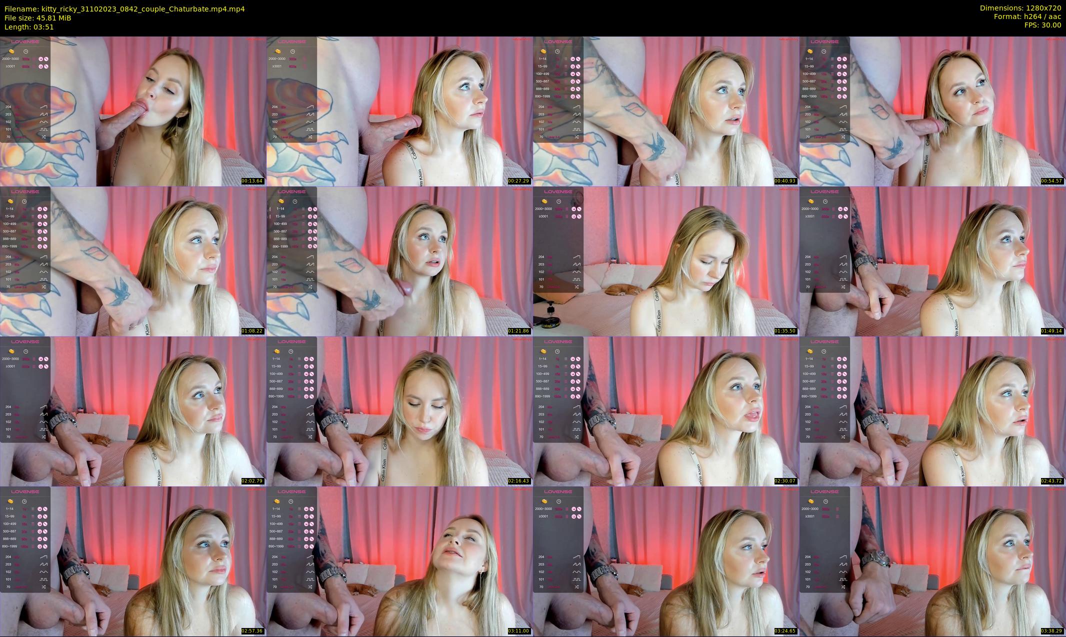 kitty_ricky — 4 minute Chaturbate couple cam show recording, 720p, Oct 31, 2023