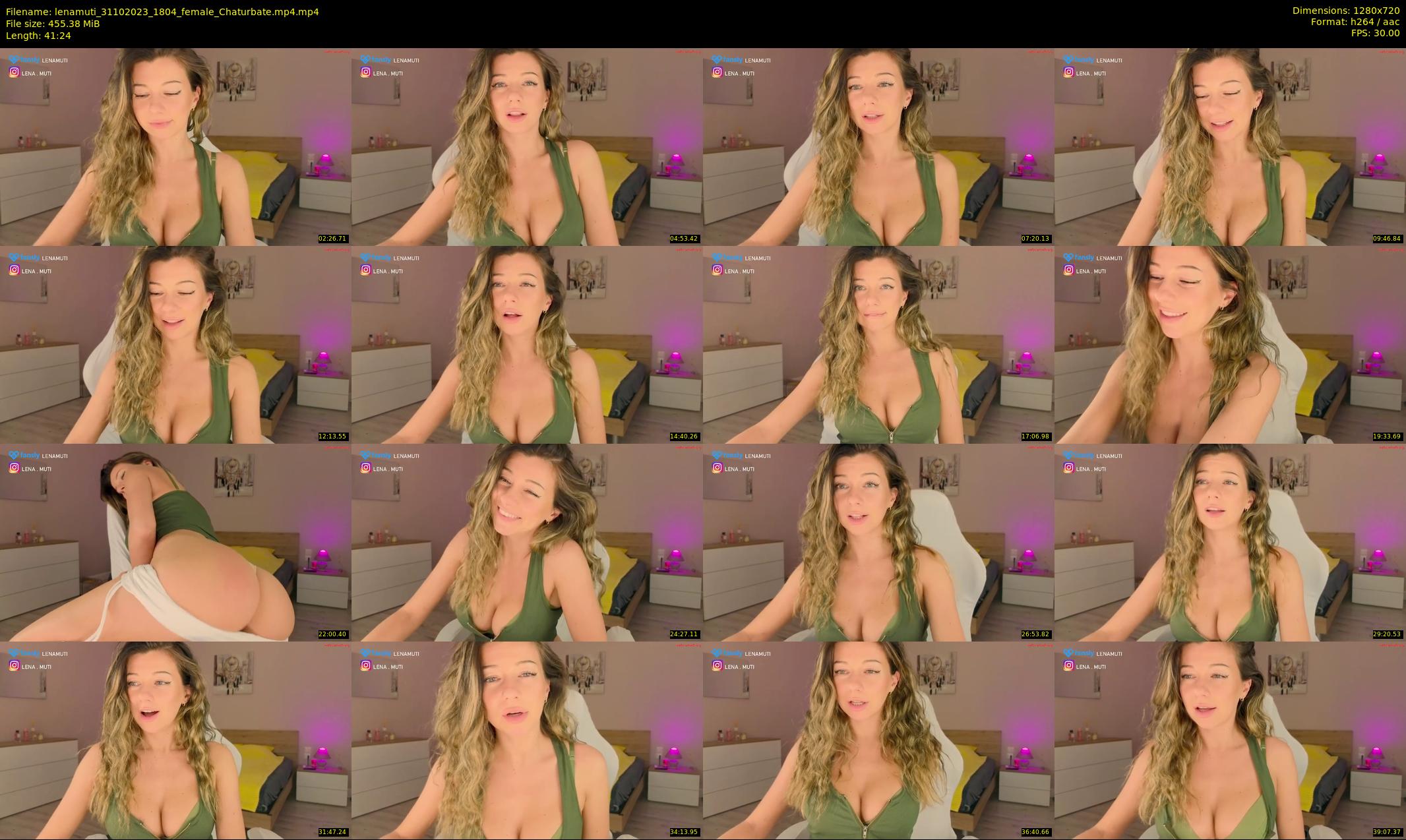 lenamuti — 42 minute Chaturbate female cam show recording, 720p, Oct 31, 2023