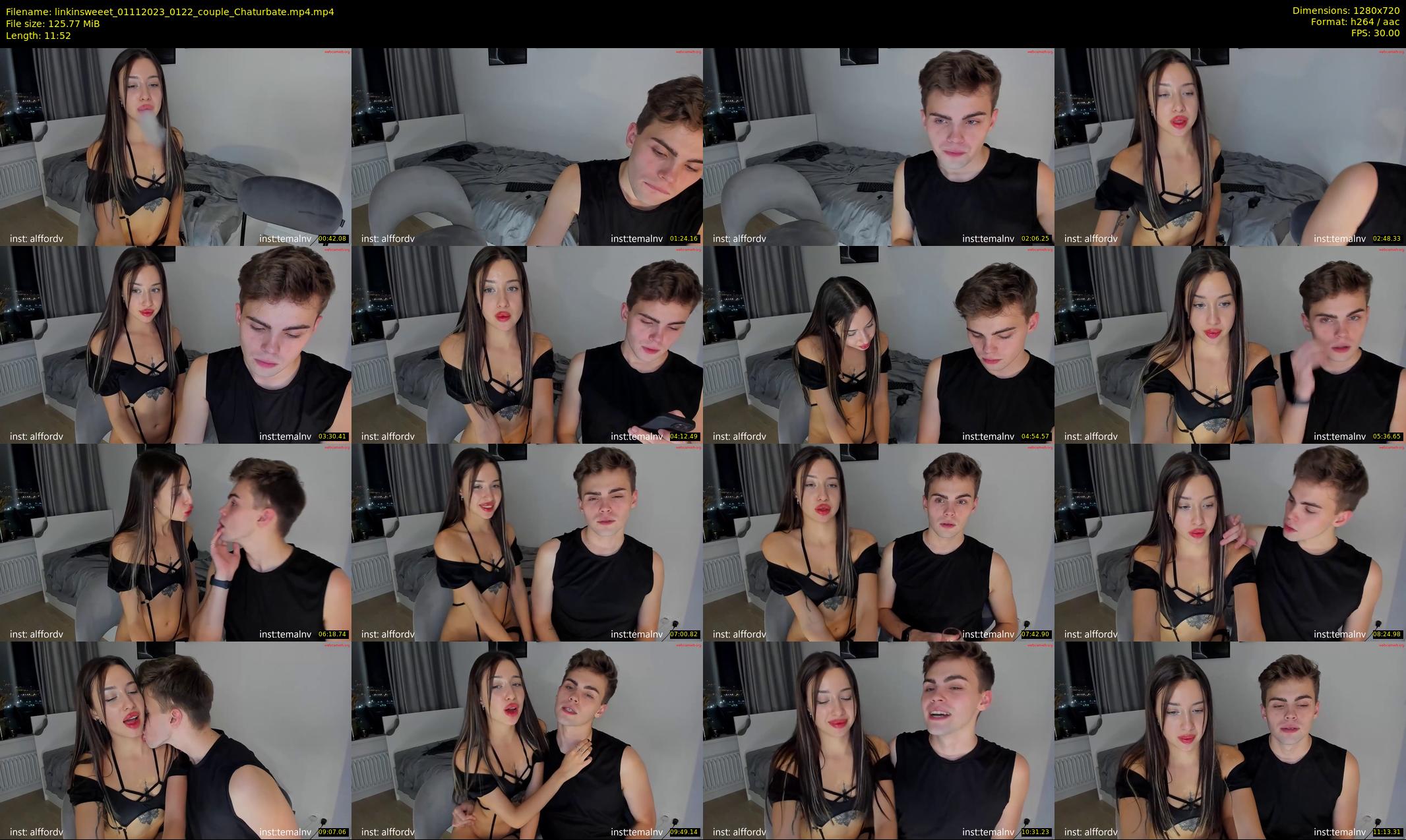 linkinsweeet — 12 minute Chaturbate couple cam show recording, 720p, Nov 1, 2023