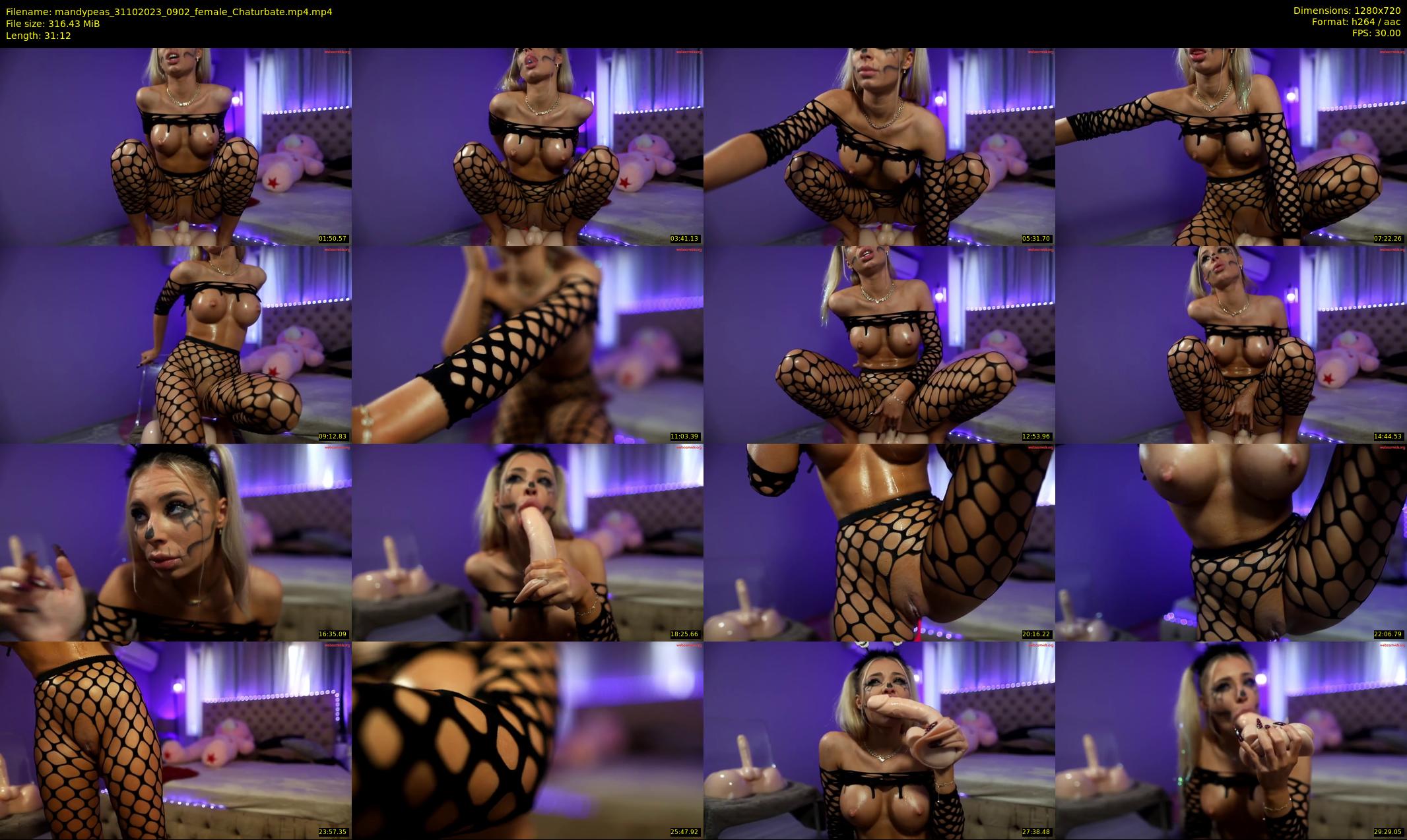 mandypeas — 32 minute Chaturbate female cam show recording, 720p, Oct 31, 2023
