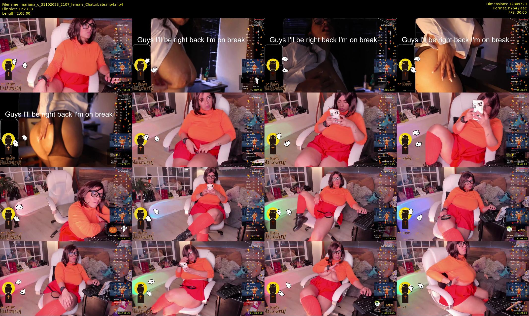 mariana_c — 120 minute Chaturbate female cam show recording, 720p, Oct 31, 2023