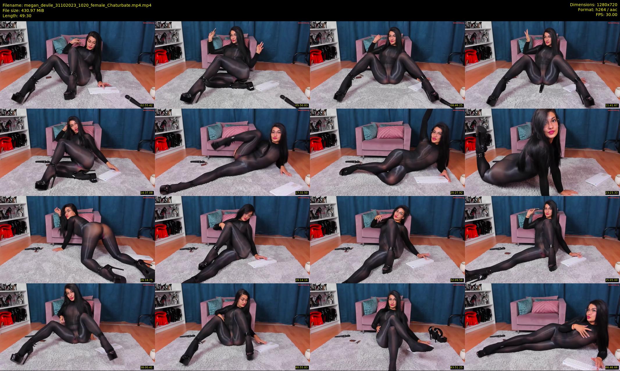 megan_devile — 50 minute Chaturbate female cam show recording, 720p, Oct 31, 2023
