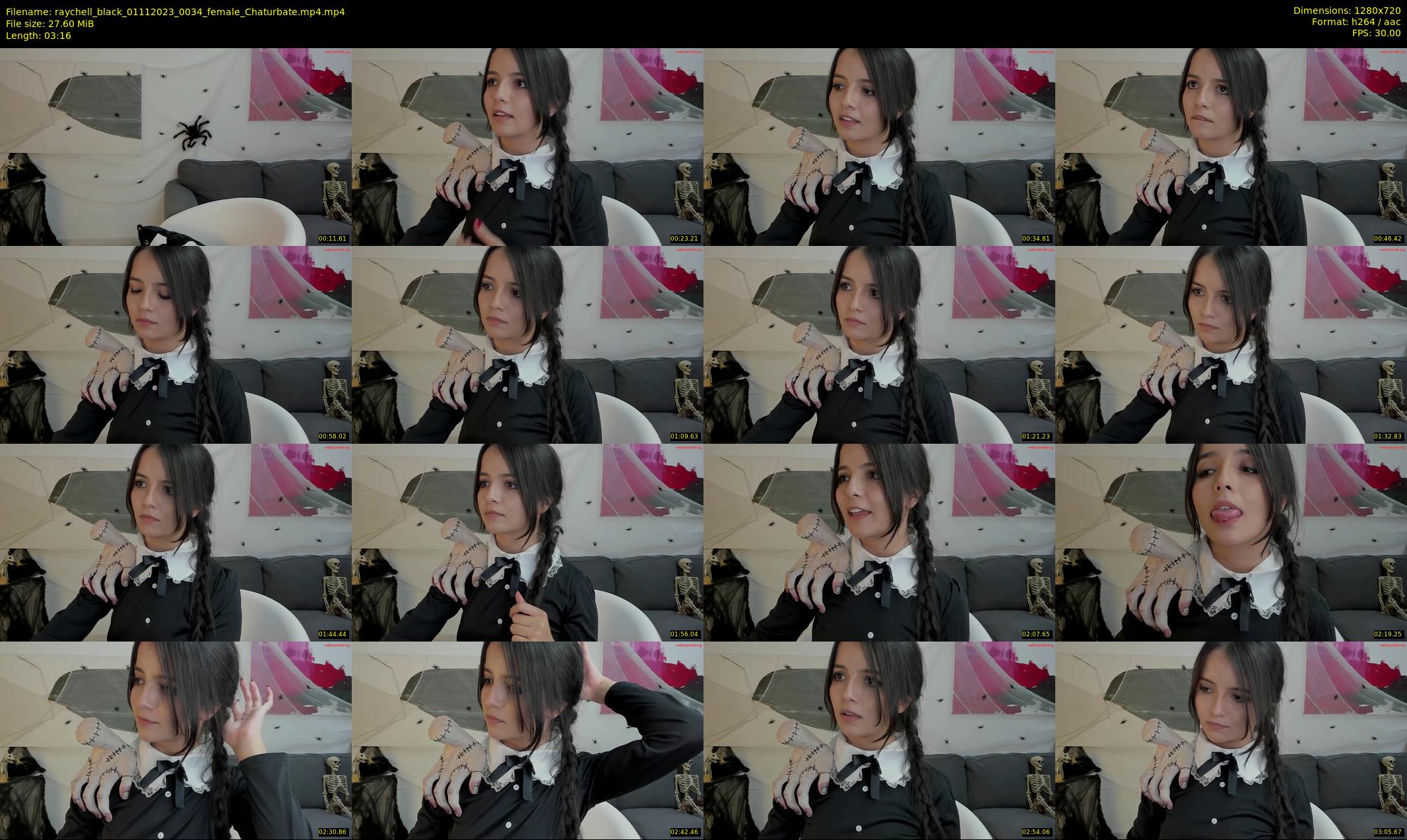 raychell_black — 4 minute Chaturbate female cam show recording, 720p, Nov 1, 2023