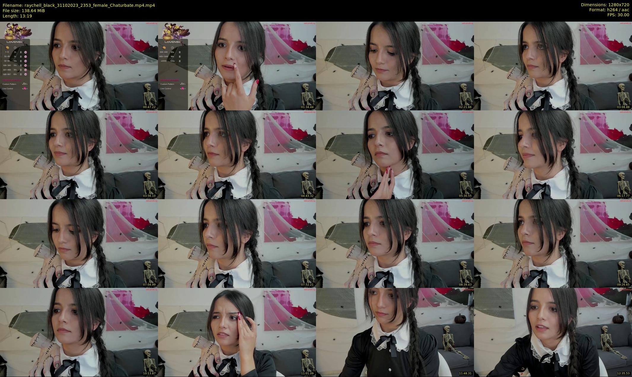 raychell_black — 14 minute Chaturbate female cam show recording, 720p, Oct 31, 2023