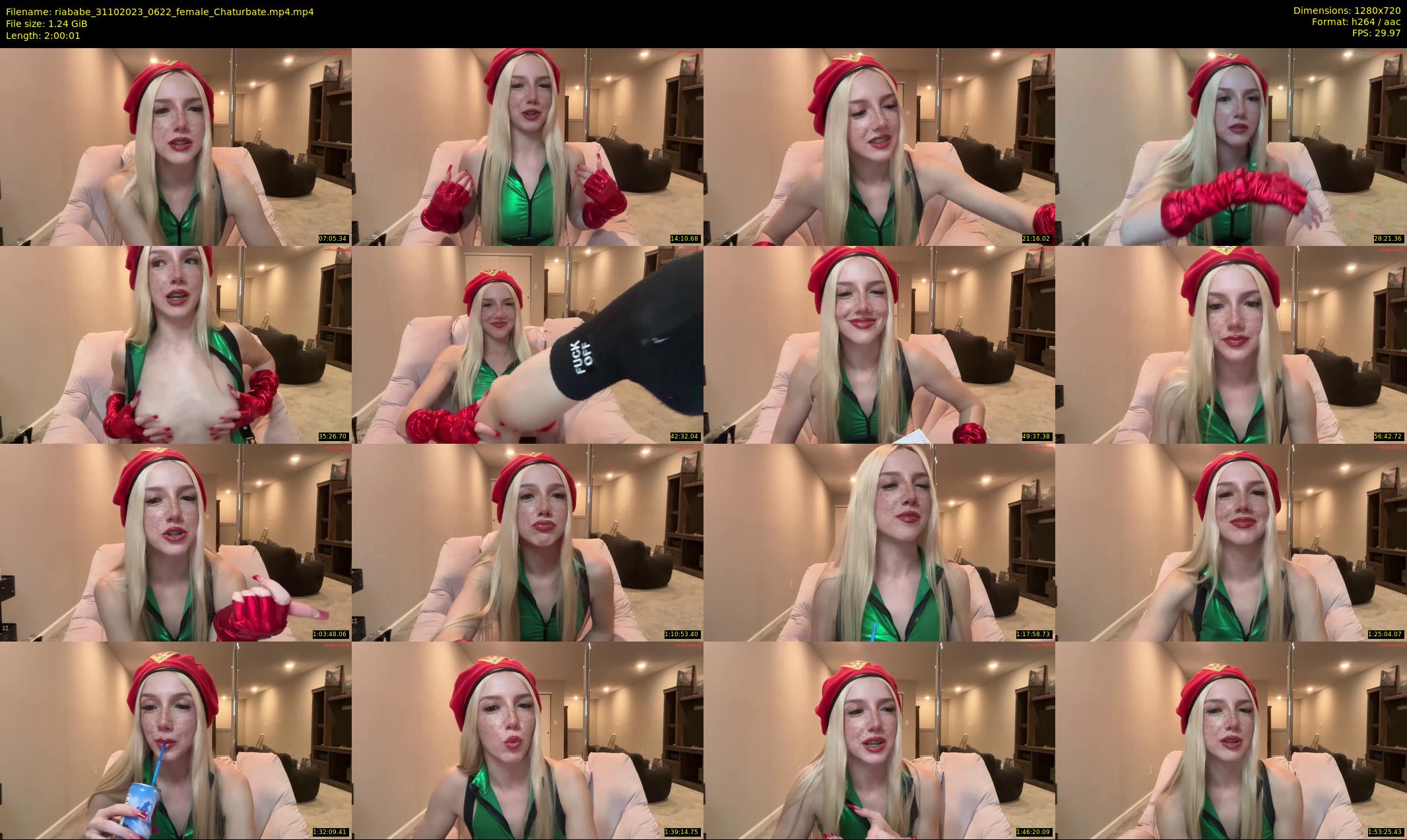 riababe — 121 minute Chaturbate female cam show recording, 720p, Oct 31, 2023