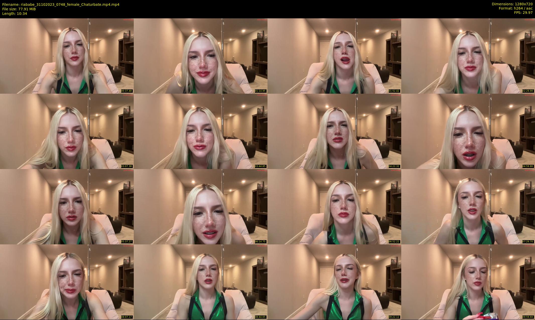 riababe — 11 minute Chaturbate female cam show recording, 720p, Oct 31, 2023