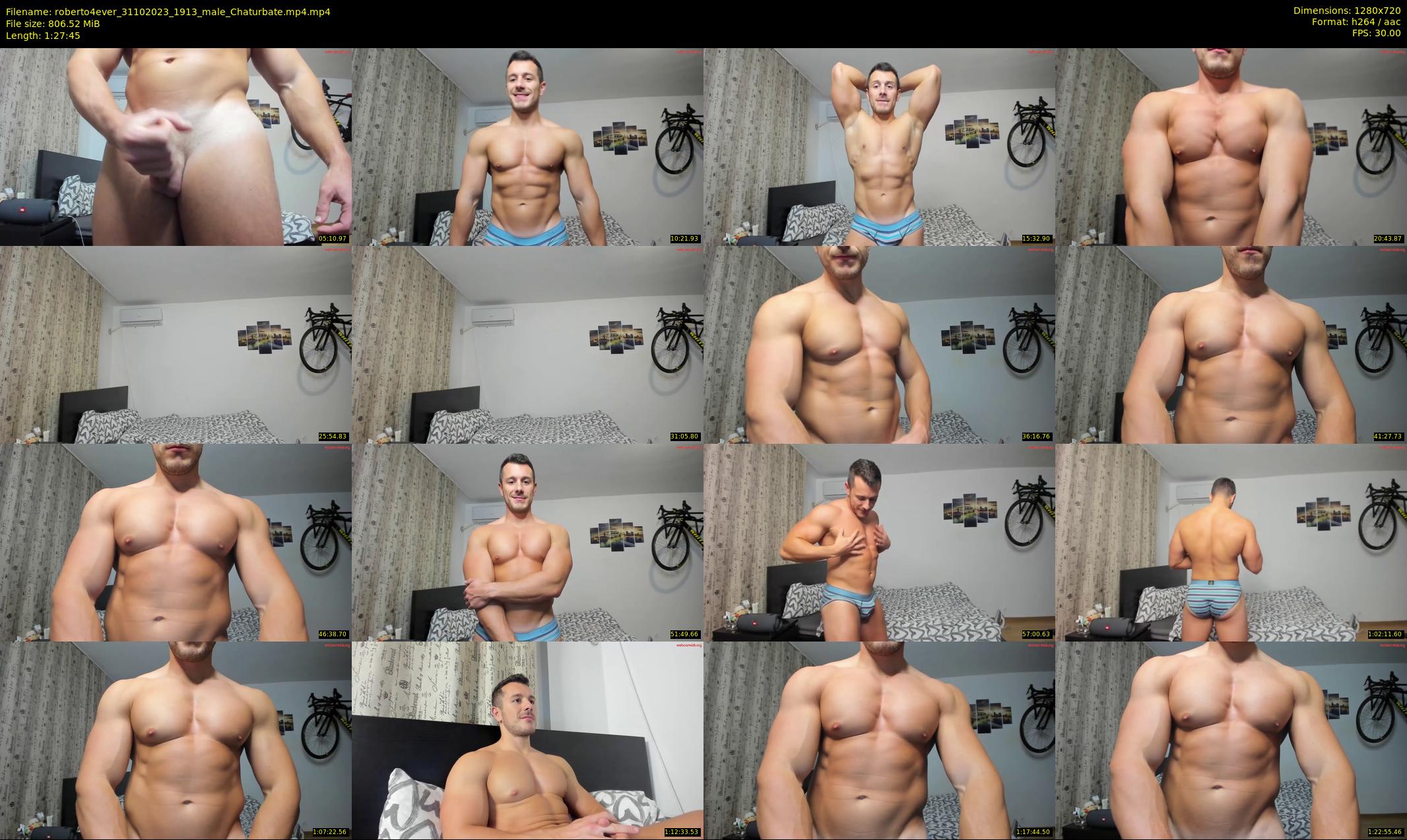 roberto4ever — 88 minute Chaturbate male cam show recording, 720p, Oct 31, 2023
