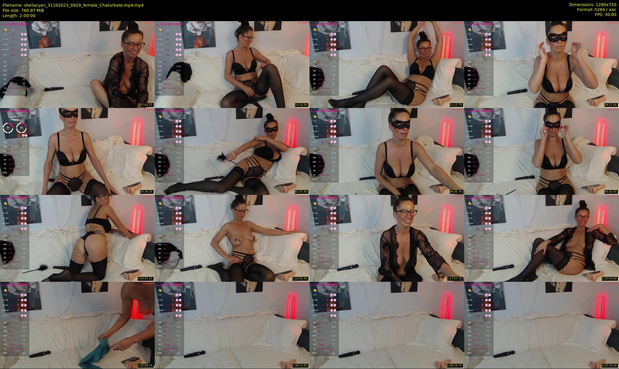 sheilaryan — 120 minute Chaturbate female cam show recording, 720p, Oct 31, 2023