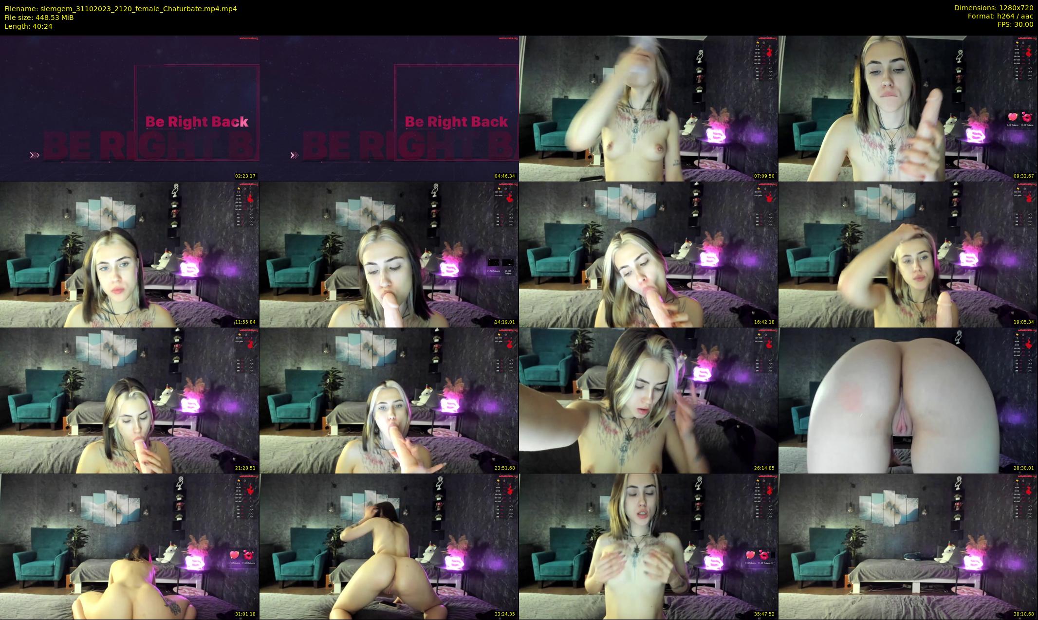 slemgem — 41 minute Chaturbate couple cam show recording, 720p, Oct 31, 2023