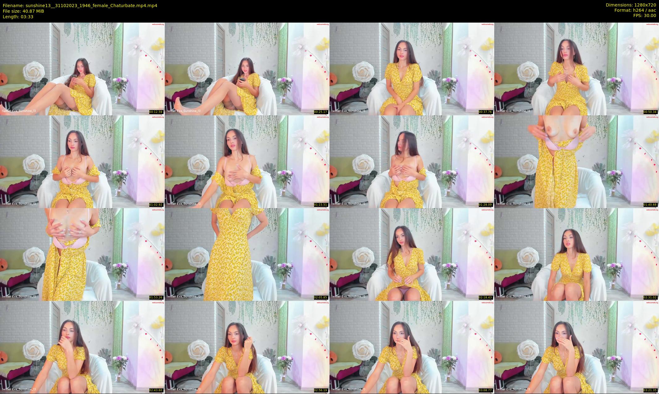 sunshine13_ — 4 minute Chaturbate female cam show recording, 720p, Oct 31, 2023