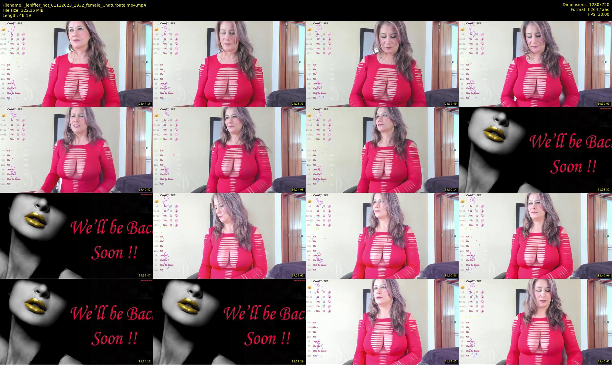 _jeniffer_hot — 47 minute Chaturbate female cam show recording, 720p, Nov 1, 2023