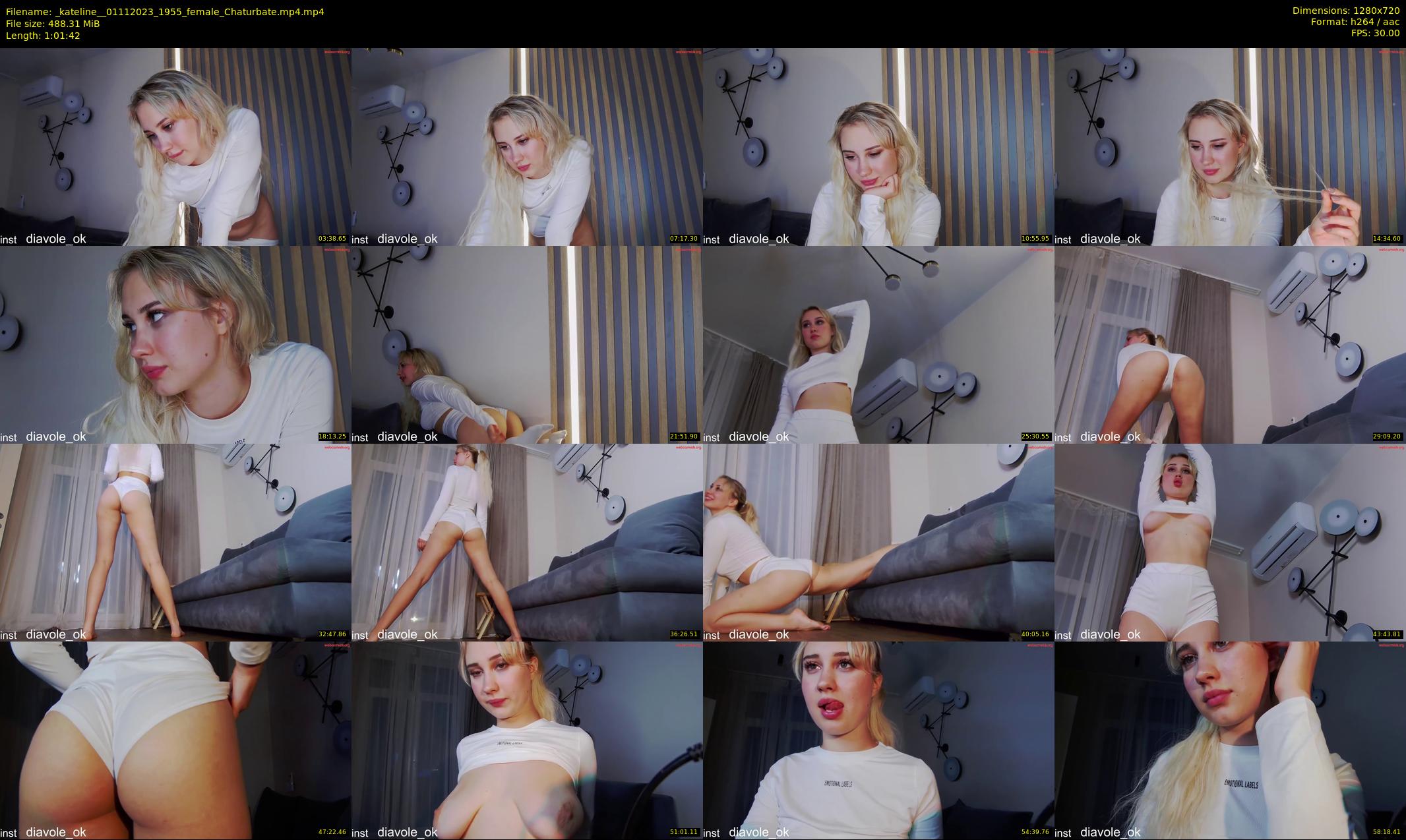 _kateline_ — 62 minute Chaturbate female cam show recording, 720p, Nov 1, 2023