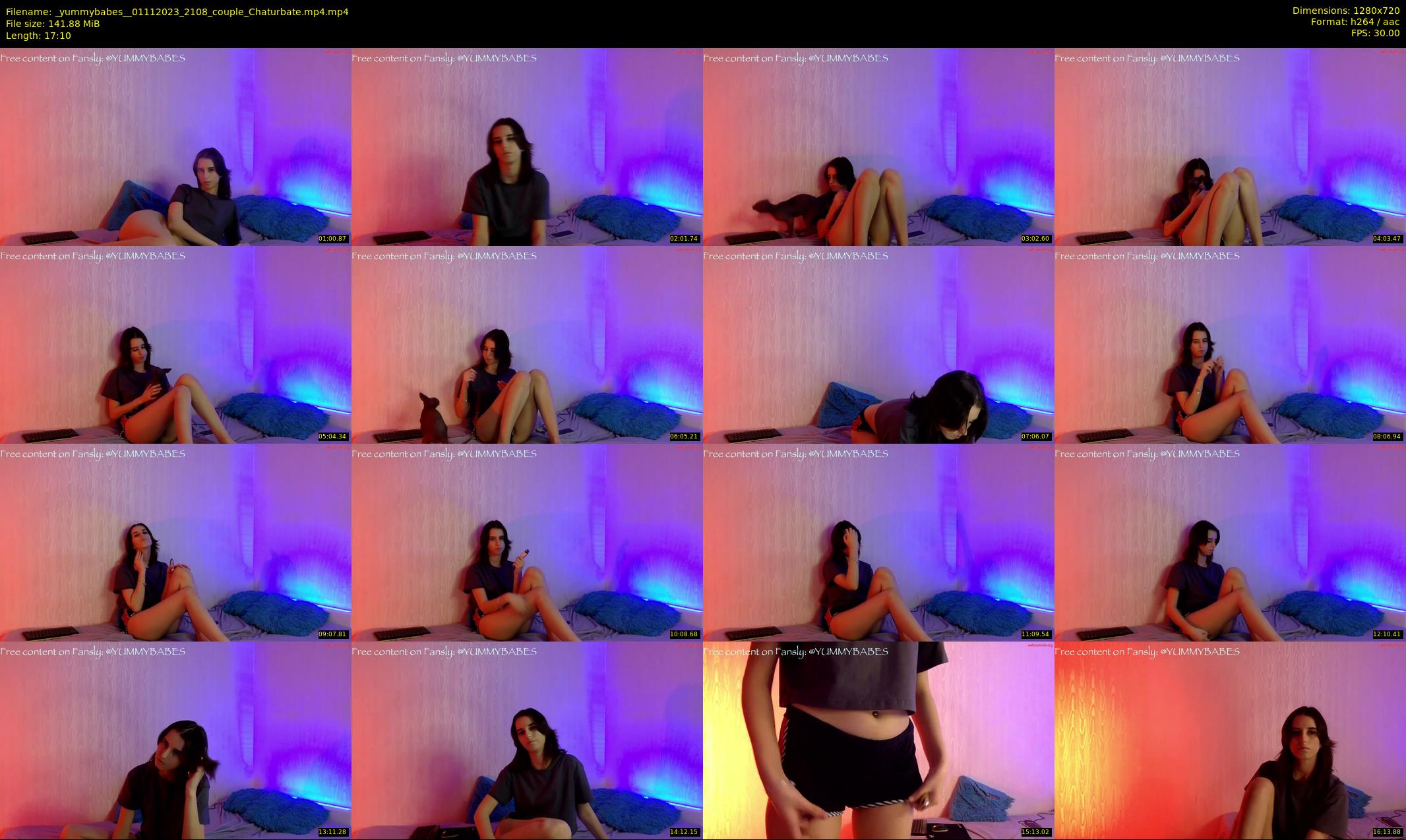 _yummybabes_ — 18 minute Chaturbate couple cam show recording, 720p, Nov 1, 2023