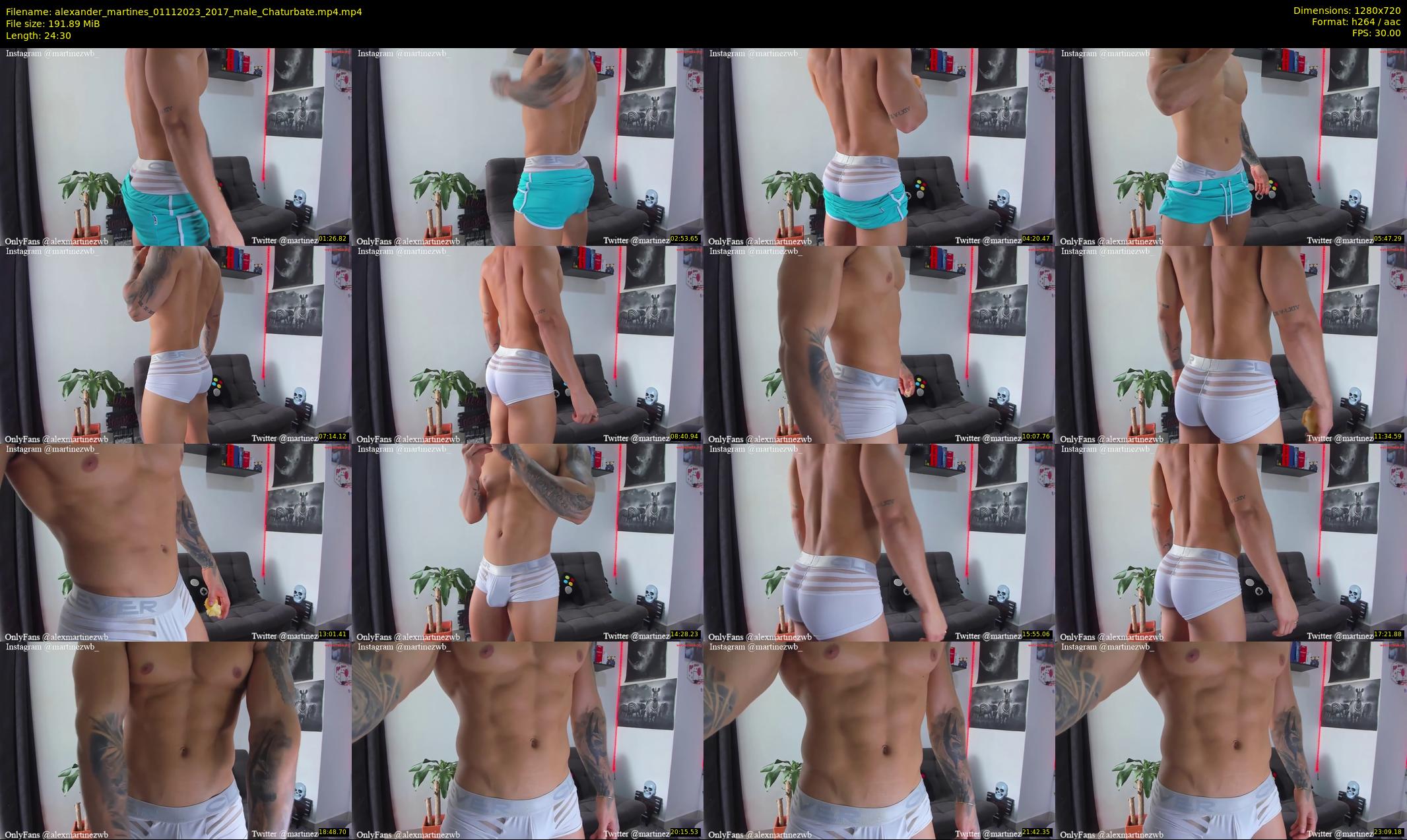 alexander_martines — 25 minute Chaturbate male cam show recording, 720p, Nov 1, 2023