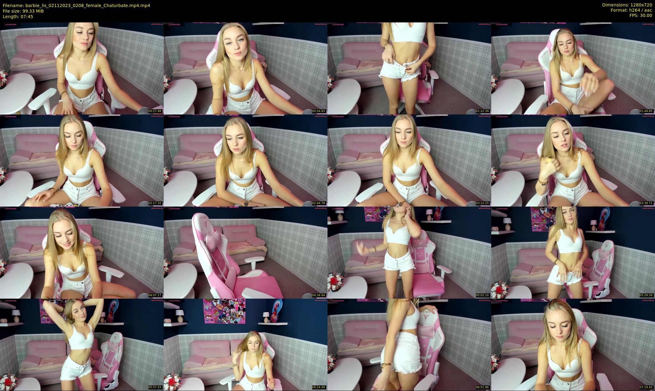 barbie_lis — 8 minute Chaturbate female cam show recording, 720p, Nov 2, 2023