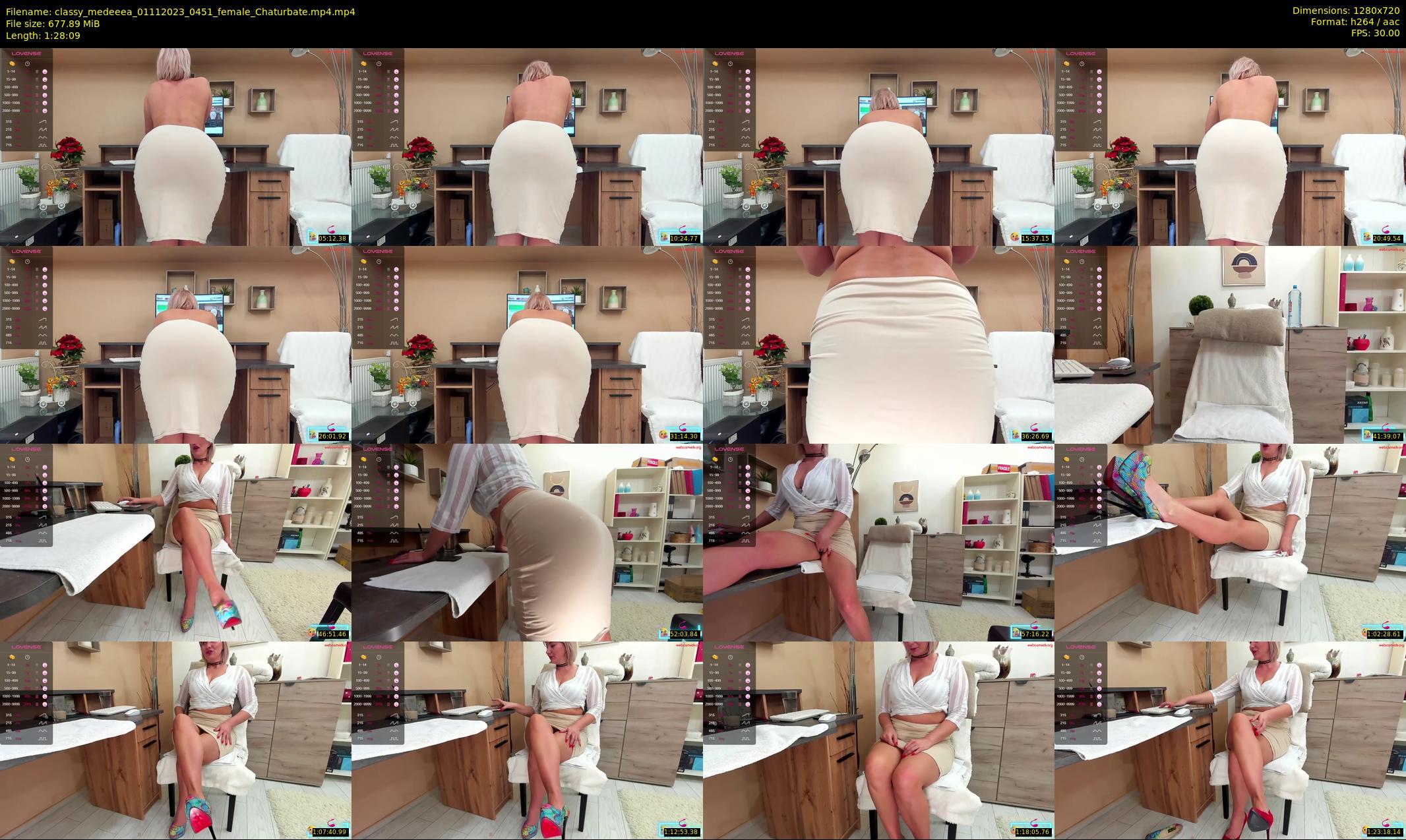 classy_medeeea — 89 minute Chaturbate female cam show recording, 720p, Nov 1, 2023