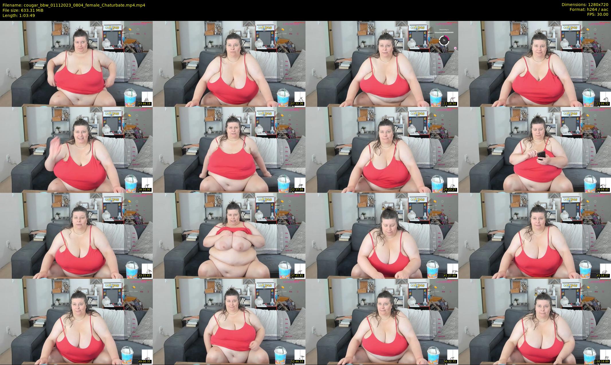 cougar_bbw — 64 minute Chaturbate female cam show recording, 720p, Nov 1, 2023