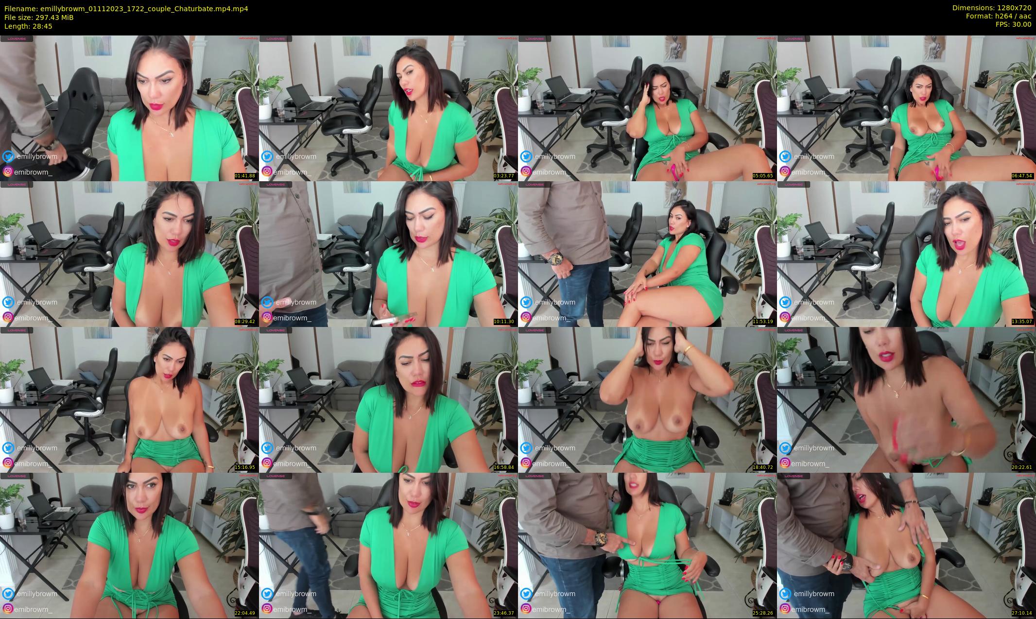 emillybrowm — 29 minute Chaturbate couple cam show recording, 720p, Nov 1, 2023