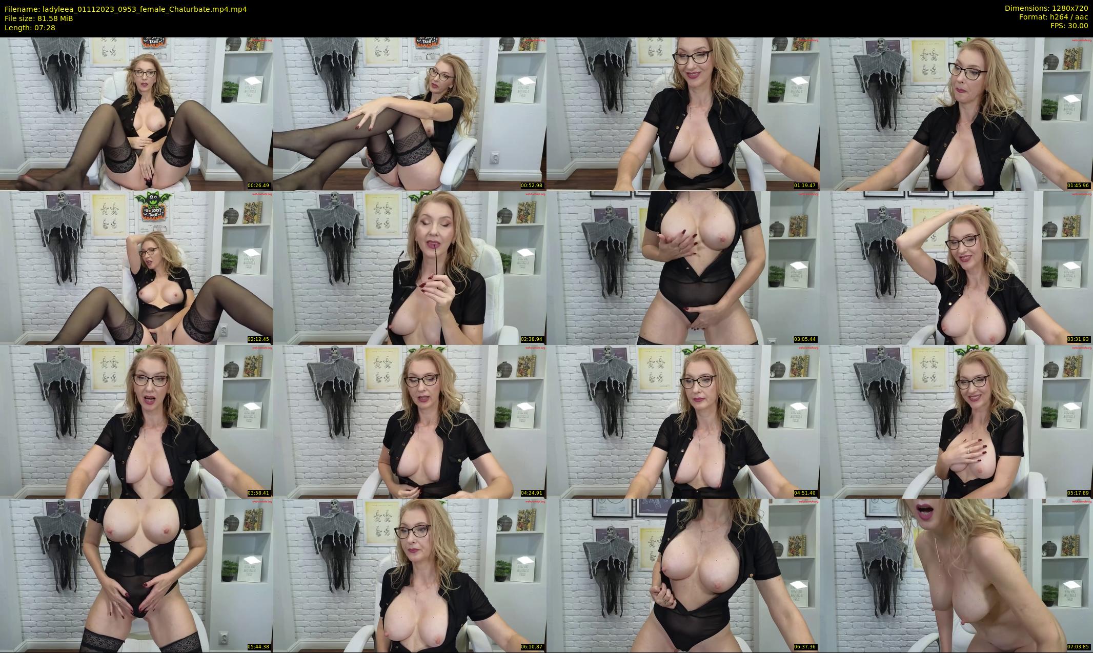 ladyleea — 8 minute Chaturbate female cam show recording, 720p, Nov 1, 2023