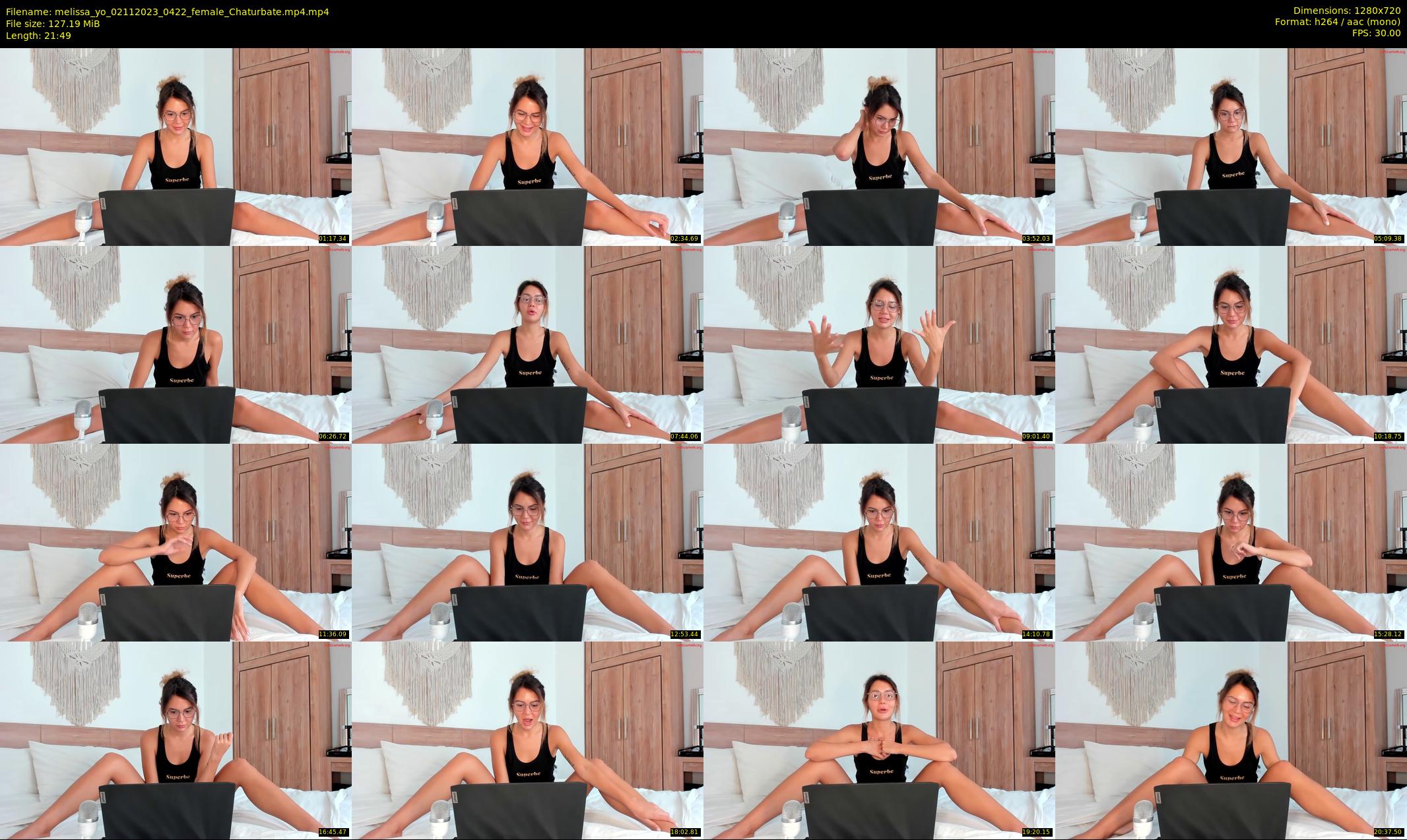 melissa_yo — 22 minute Chaturbate female cam show recording, 720p, Nov 2, 2023