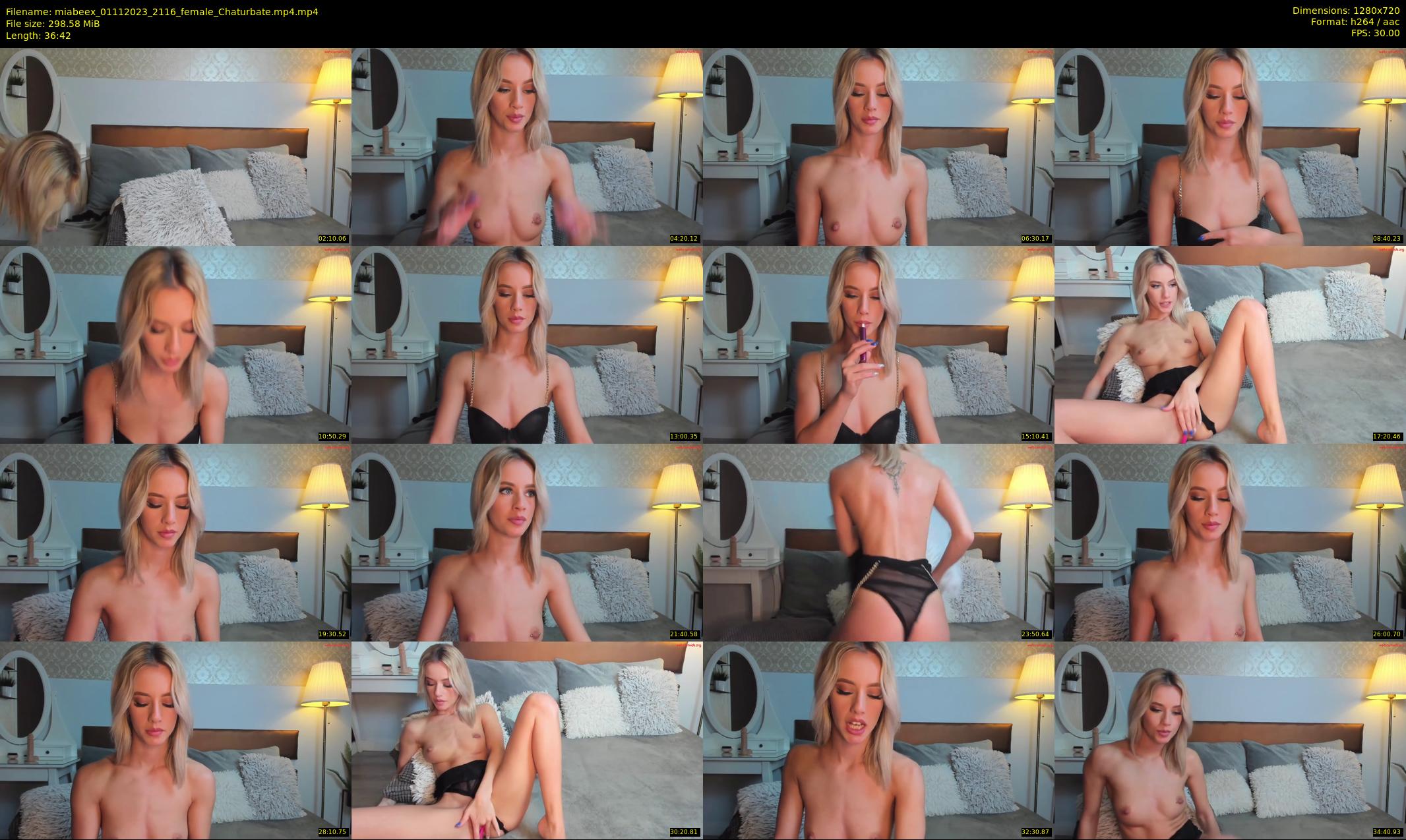 miabeex — 37 minute Chaturbate female cam show recording, 720p, Nov 1, 2023