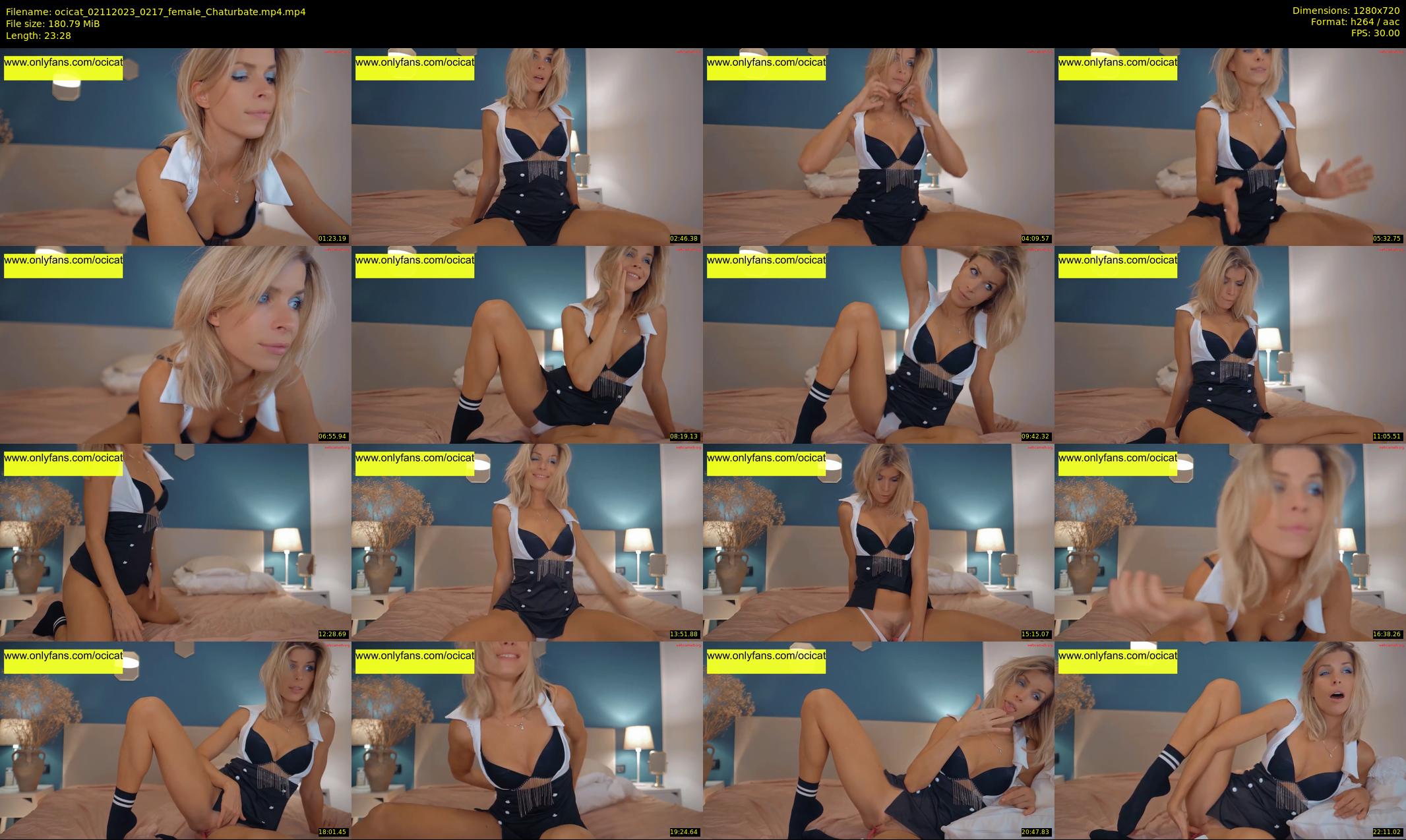 ocicat — 24 minute Chaturbate female cam show recording, 720p, Nov 2, 2023
