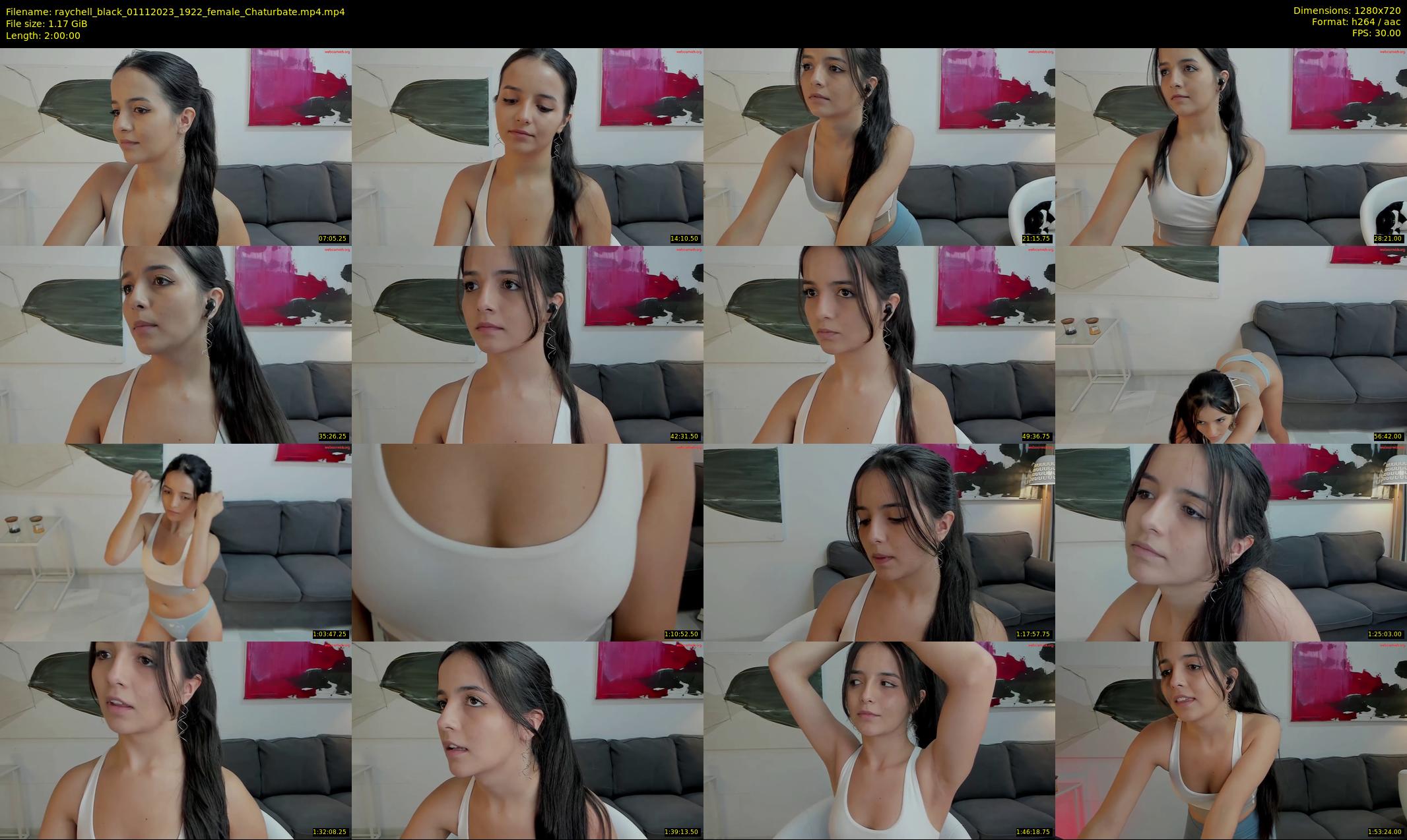raychell_black — 120 minute Chaturbate female cam show recording, 720p, Nov 1, 2023