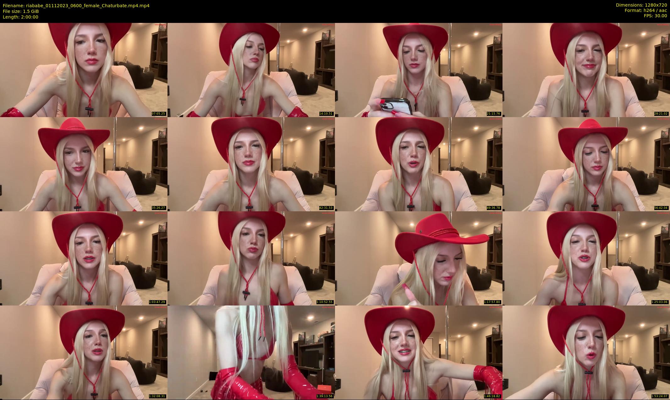 riababe — 120 minute Chaturbate female cam show recording, 720p, Nov 1, 2023