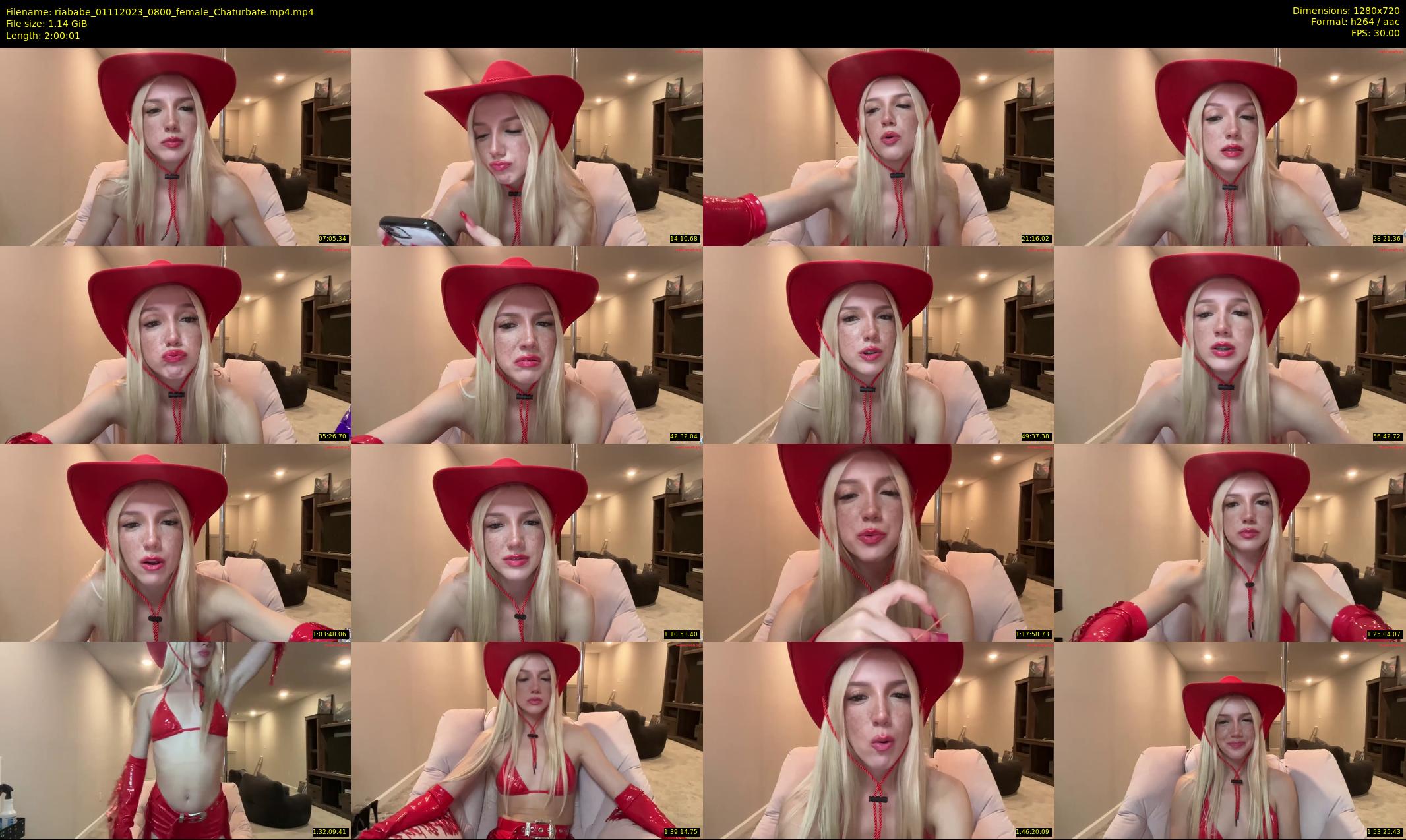 riababe — 121 minute Chaturbate female cam show recording, 720p, Nov 1, 2023