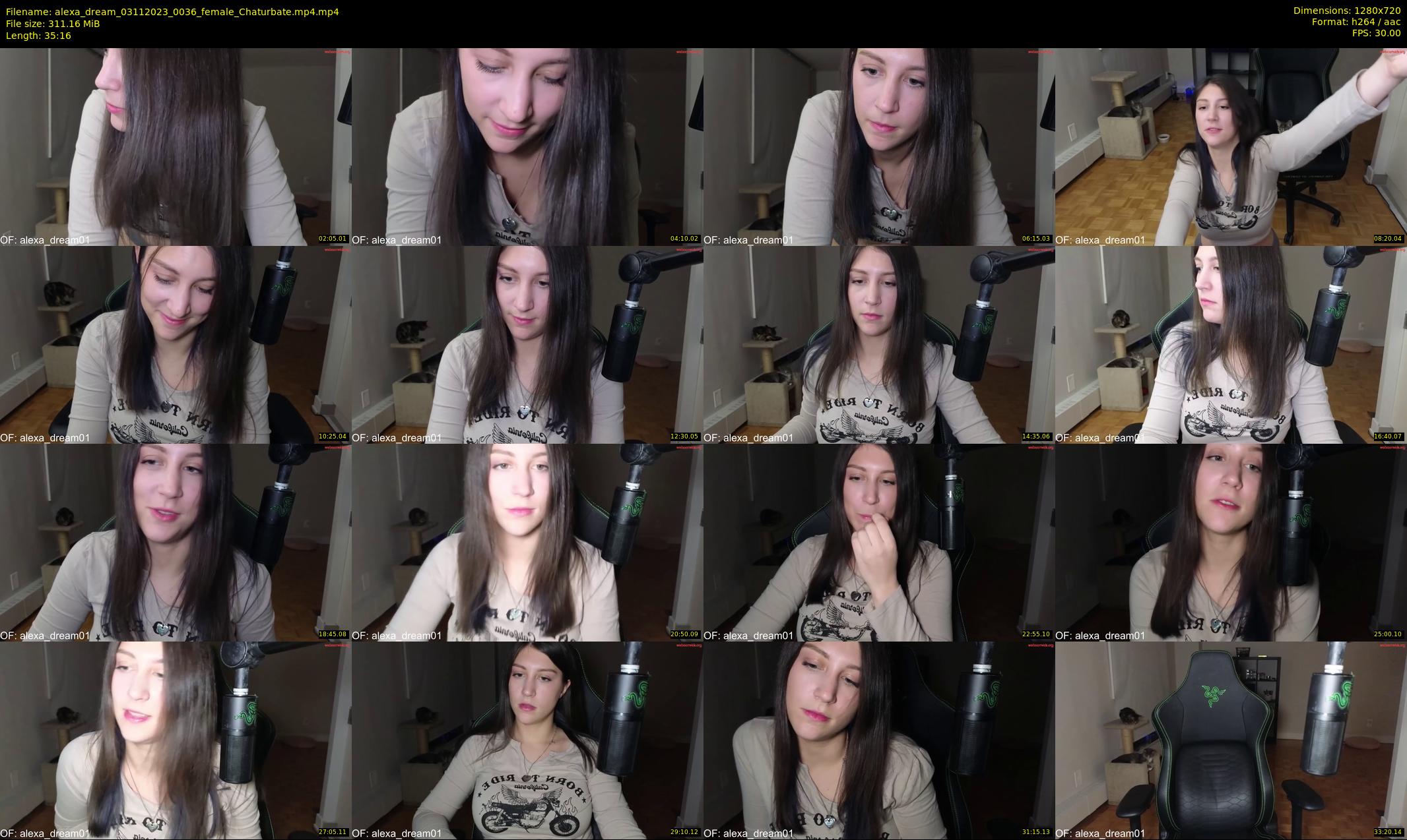 alexa_dream — 36 minute Chaturbate female cam show recording, 720p, Nov 3, 2023