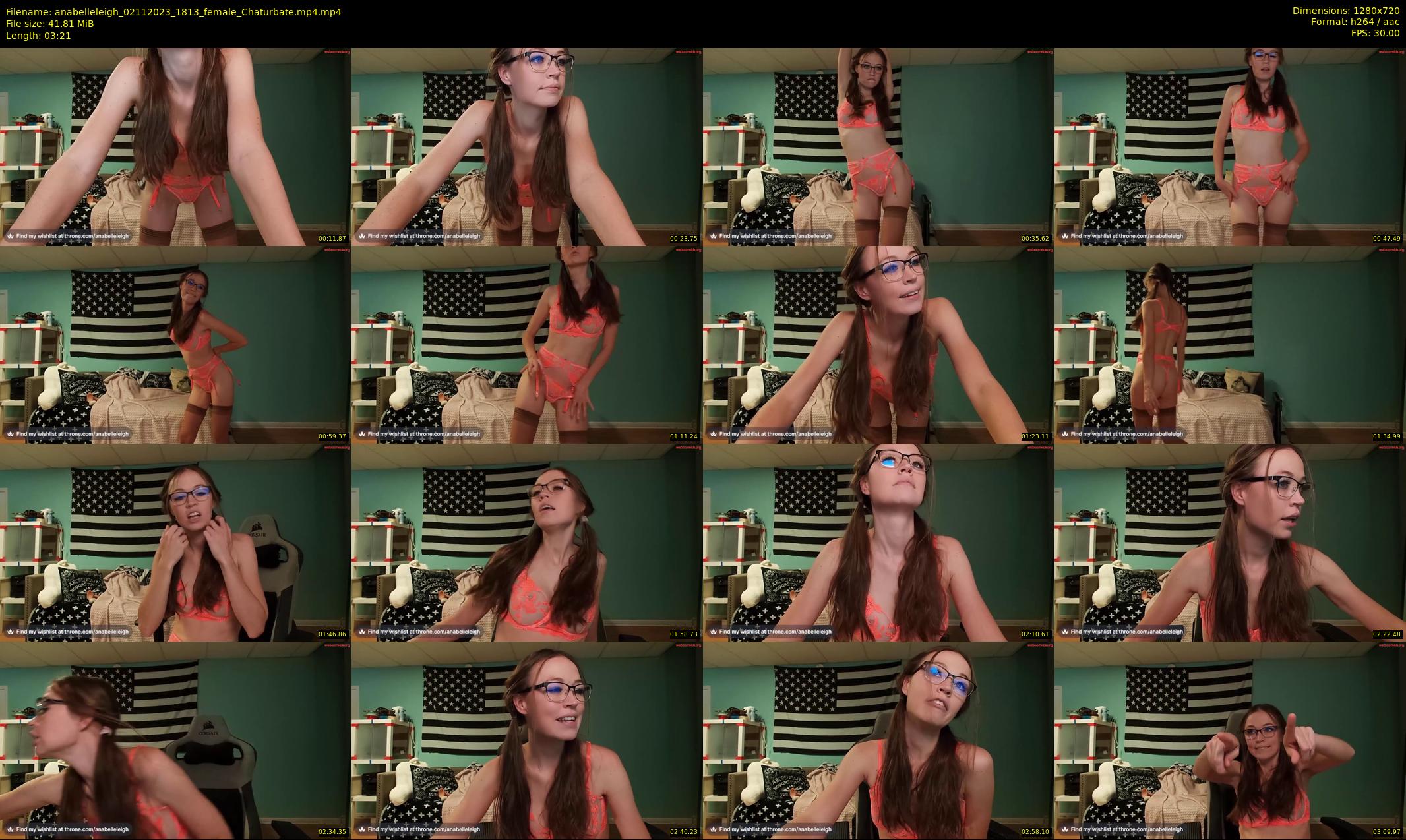 anabelleleigh — 4 minute Chaturbate female cam show recording, 720p, Nov 2, 2023